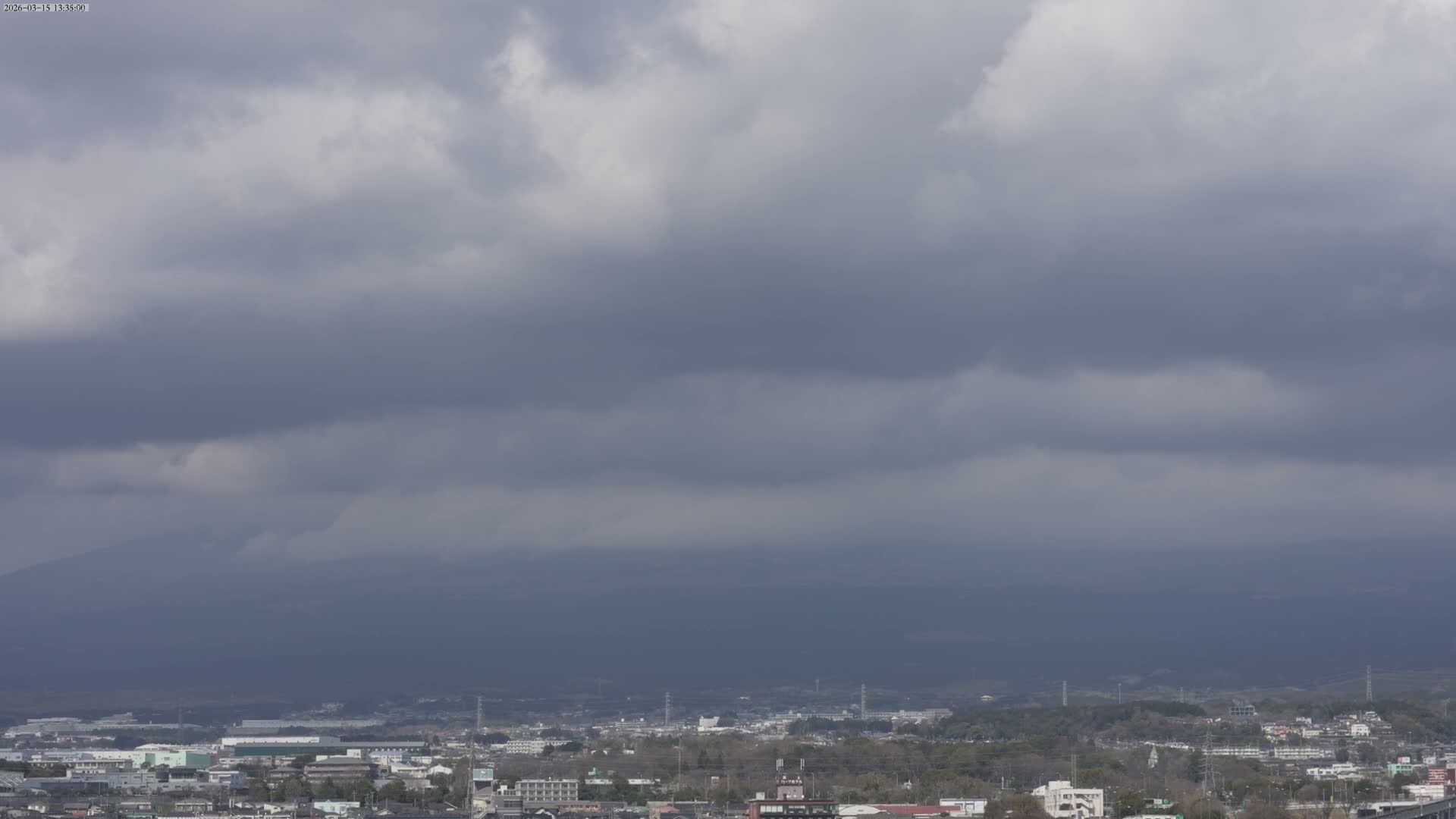 Mount Fuji &  Fujinomiya City ( 富士山と富士宮市 ) Live Cam - Kitayama, Fujinomiya, Shizuoka, Chūbu (Tōkai),  Honshu, Japan