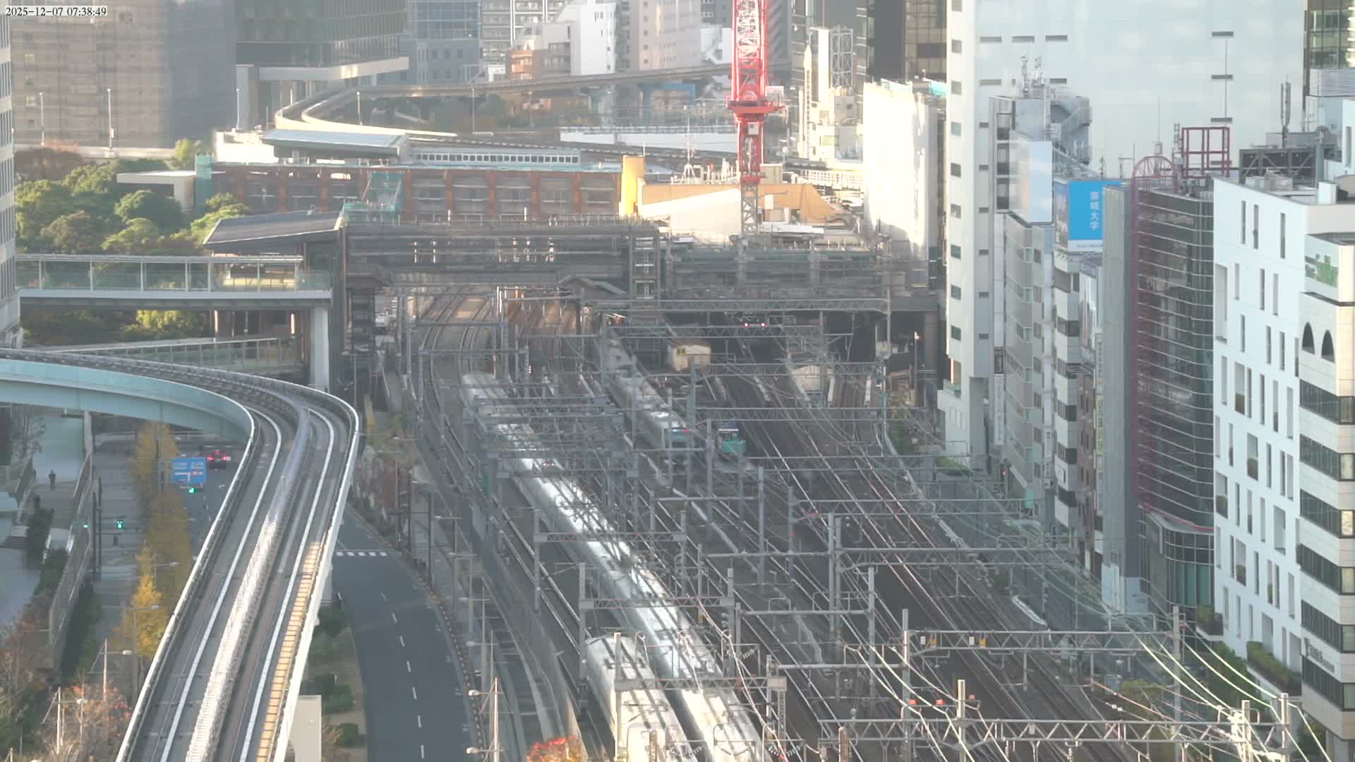 Tokyo, Hamamatsucho  Railway Station & Hamamatsucho Neighborhood ( 東京、浜松町駅と浜松町周辺 ) Live Cam - Hamamatsucho, Minato-ku, Tokyo, Kantō, Honshu, Japan