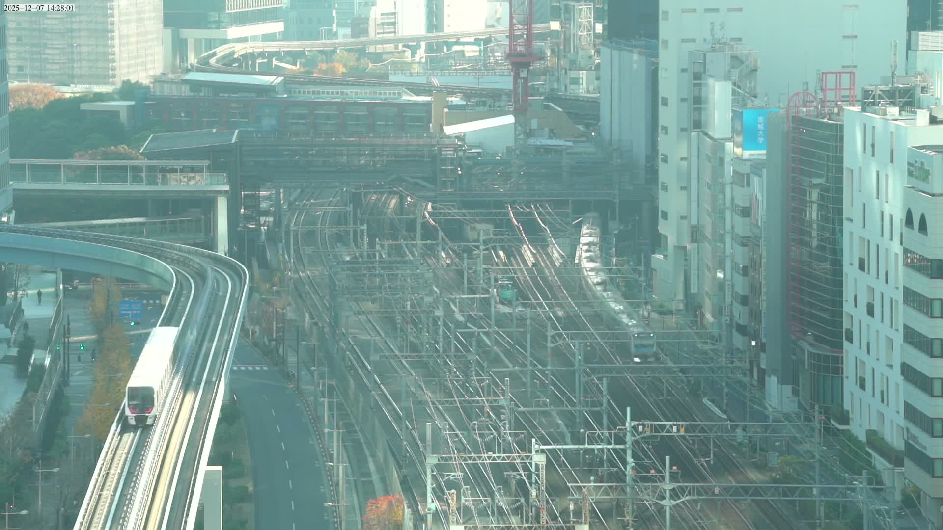 Tokyo, Hamamatsucho  Railway Station & Hamamatsucho Neighborhood ( 東京、浜松町駅と浜松町周辺 ) Live Cam - Hamamatsucho, Minato-ku, Tokyo, Kantō, Honshu, Japan
