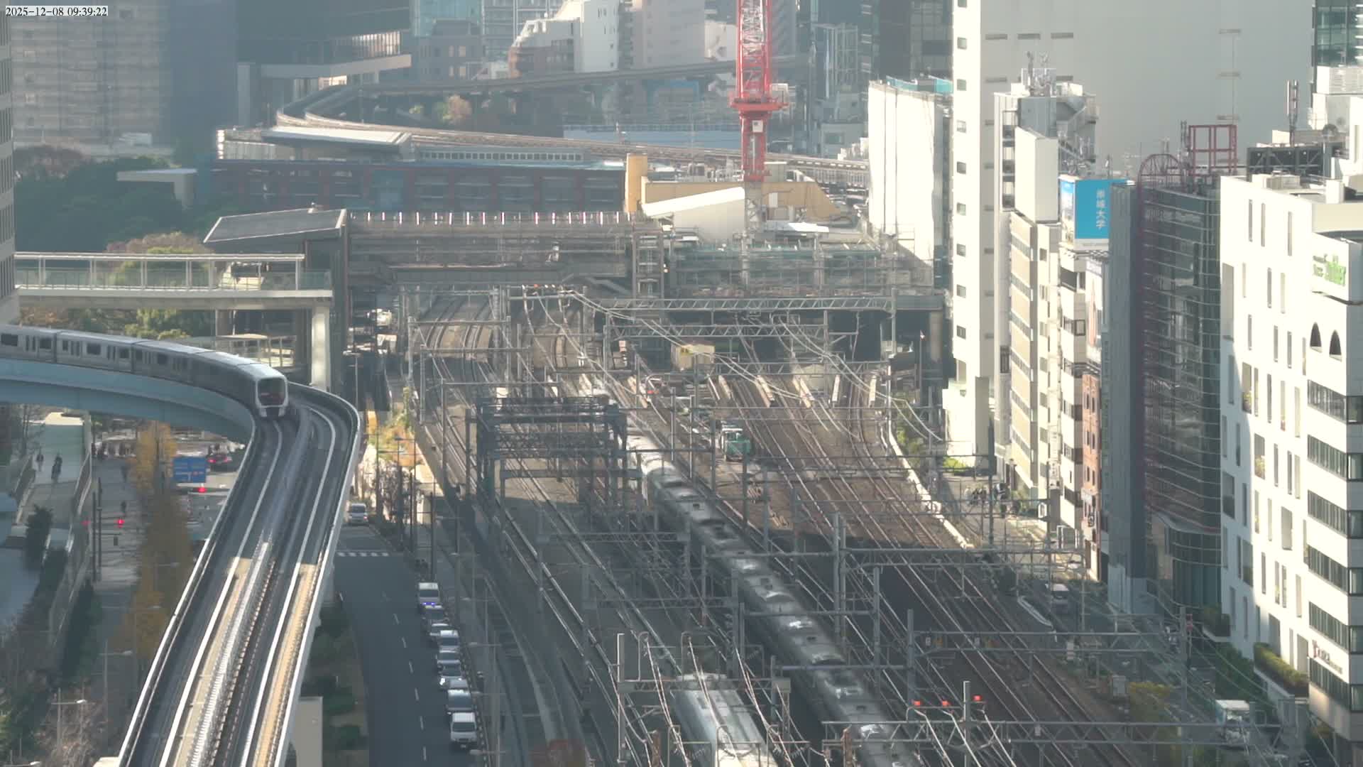 Tokyo, Hamamatsucho  Railway Station & Hamamatsucho Neighborhood ( 東京、浜松町駅と浜松町周辺 ) Live Cam - Hamamatsucho, Minato-ku, Tokyo, Kantō, Honshu, Japan