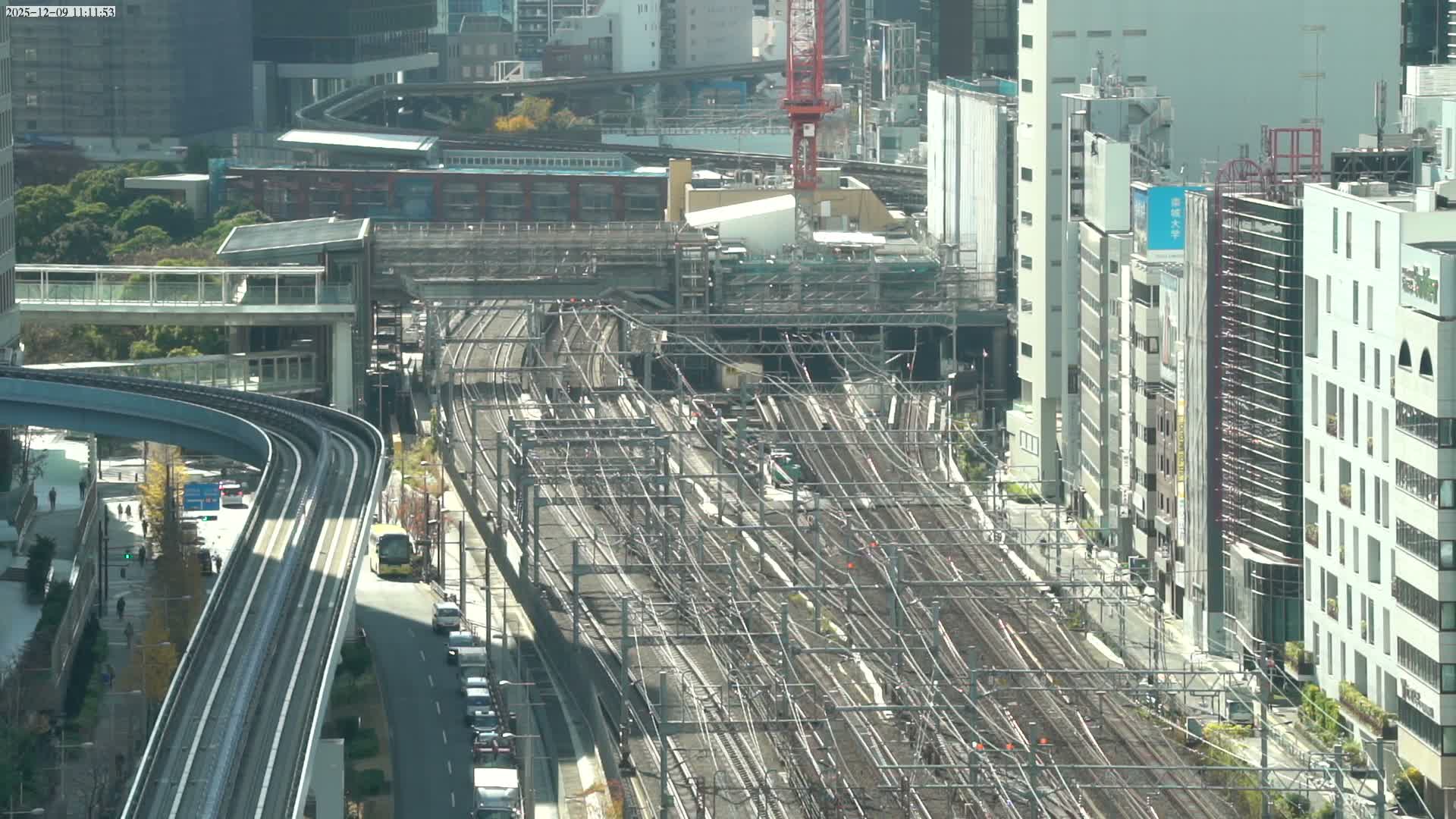 Tokyo, Hamamatsucho  Railway Station & Hamamatsucho Neighborhood ( 東京、浜松町駅と浜松町周辺 ) Live Cam - Hamamatsucho, Minato-ku, Tokyo, Kantō, Honshu, Japan