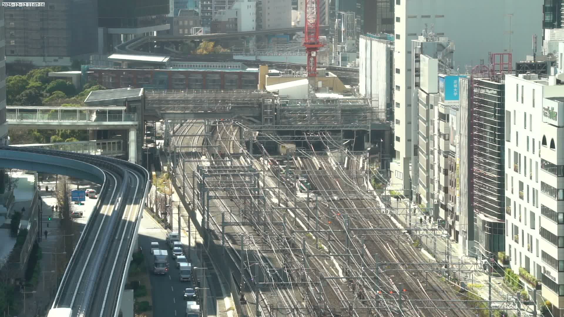 Tokyo, Hamamatsucho  Railway Station & Hamamatsucho Neighborhood ( 東京、浜松町駅と浜松町周辺 ) Live Cam - Hamamatsucho, Minato-ku, Tokyo, Kantō, Honshu, Japan