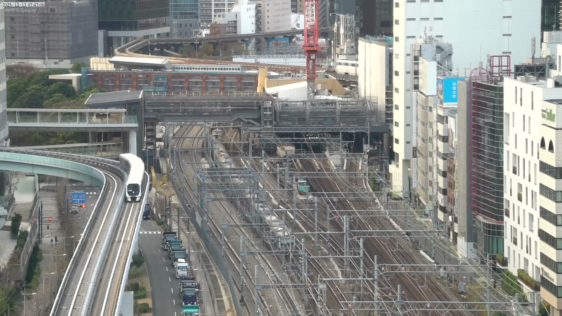 Tokyo, Hamamatsucho  Railway Station & Hamamatsucho Neighborhood ( 東京、浜松町駅と浜松町周辺 ) Live Cam - Hamamatsucho, Minato-ku, Tokyo, Kantō, Honshu, Japan