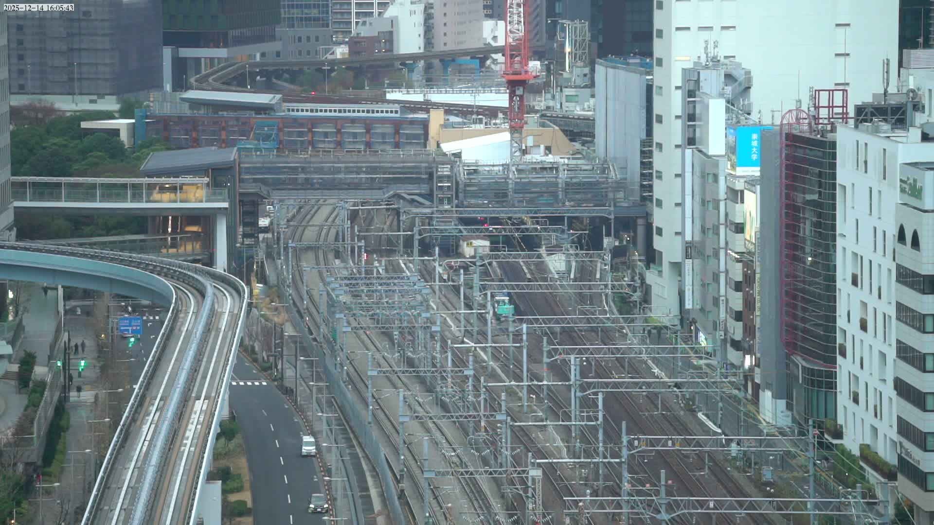 Tokyo, Hamamatsucho  Railway Station & Hamamatsucho Neighborhood ( 東京、浜松町駅と浜松町周辺 ) Live Cam - Hamamatsucho, Minato-ku, Tokyo, Kantō, Honshu, Japan