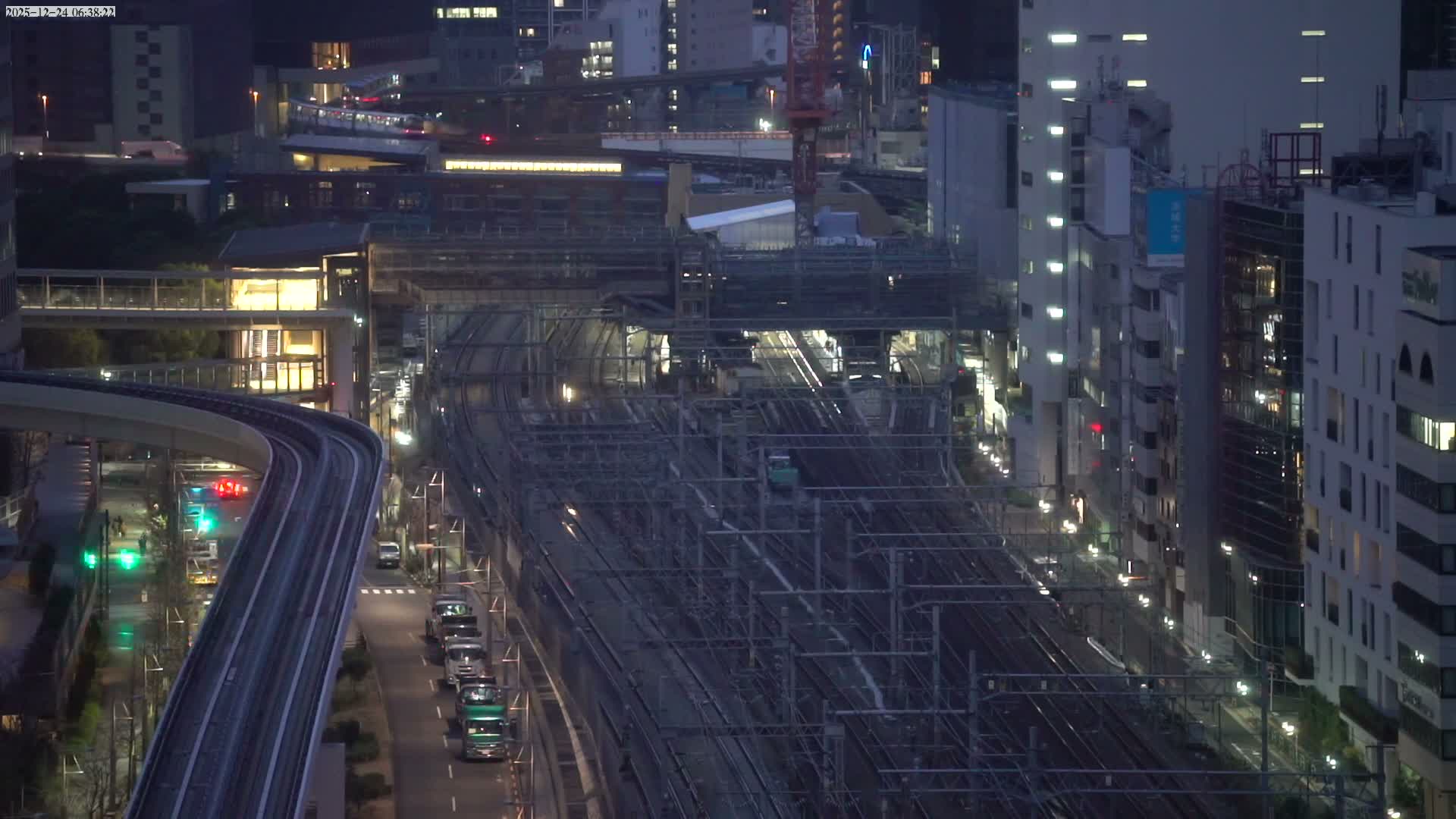 Tokyo, Hamamatsucho  Railway Station & Hamamatsucho Neighborhood ( 東京、浜松町駅と浜松町周辺 ) Live Cam - Hamamatsucho, Minato-ku, Tokyo, Kantō, Honshu, Japan