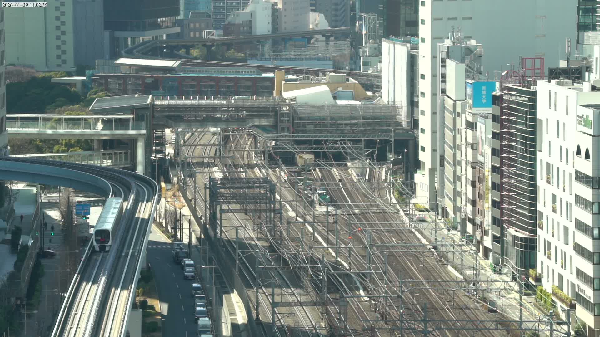 Tokyo, Hamamatsucho  Railway Station & Hamamatsucho Neighborhood ( 東京、浜松町駅と浜松町周辺 ) Live Cam - Hamamatsucho, Minato-ku, Tokyo, Kantō, Honshu, Japan