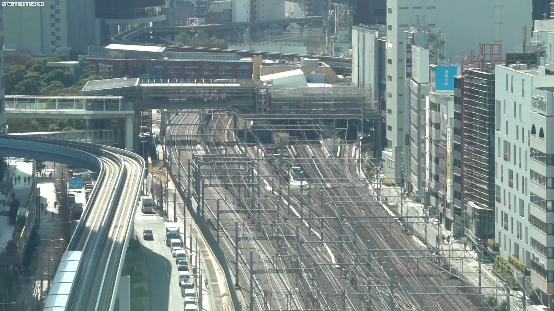 Tokyo, Hamamatsucho  Railway Station & Hamamatsucho Neighborhood ( 東京、浜松町駅と浜松町周辺 ) Live Cam - Hamamatsucho, Minato-ku, Tokyo, Kantō, Honshu, Japan