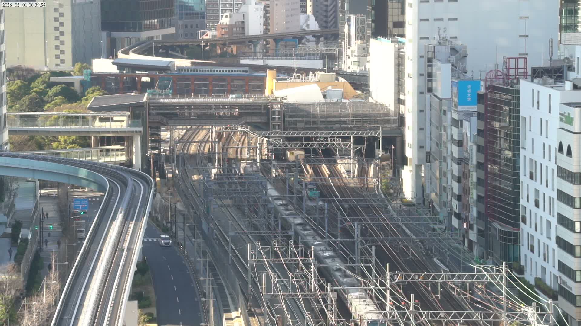 Tokyo, Hamamatsucho  Railway Station & Hamamatsucho Neighborhood ( 東京、浜松町駅と浜松町周辺 ) Live Cam - Hamamatsucho, Minato-ku, Tokyo, Kantō, Honshu, Japan