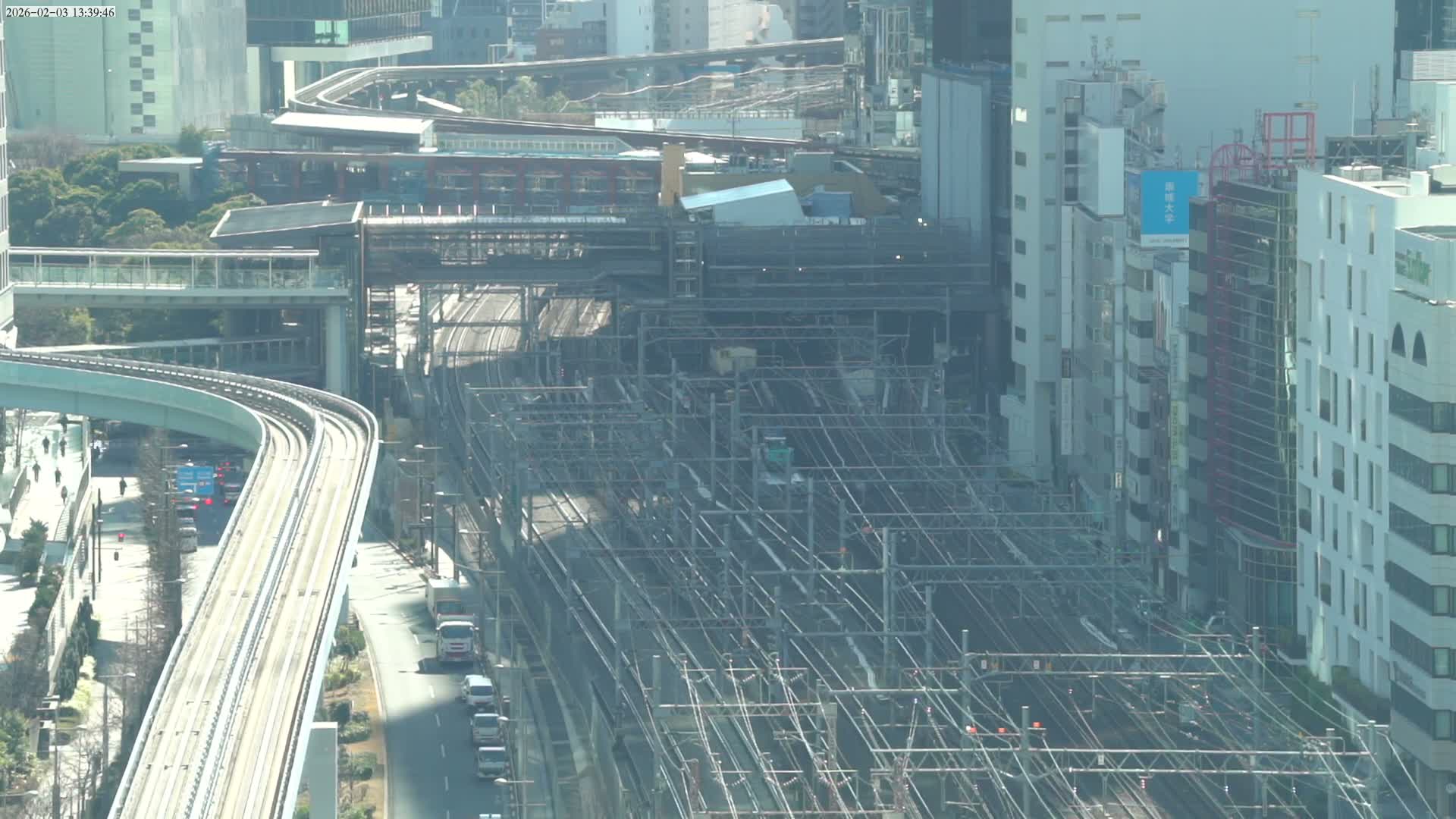 Tokyo, Hamamatsucho  Railway Station & Hamamatsucho Neighborhood ( 東京、浜松町駅と浜松町周辺 ) Live Cam - Hamamatsucho, Minato-ku, Tokyo, Kantō, Honshu, Japan