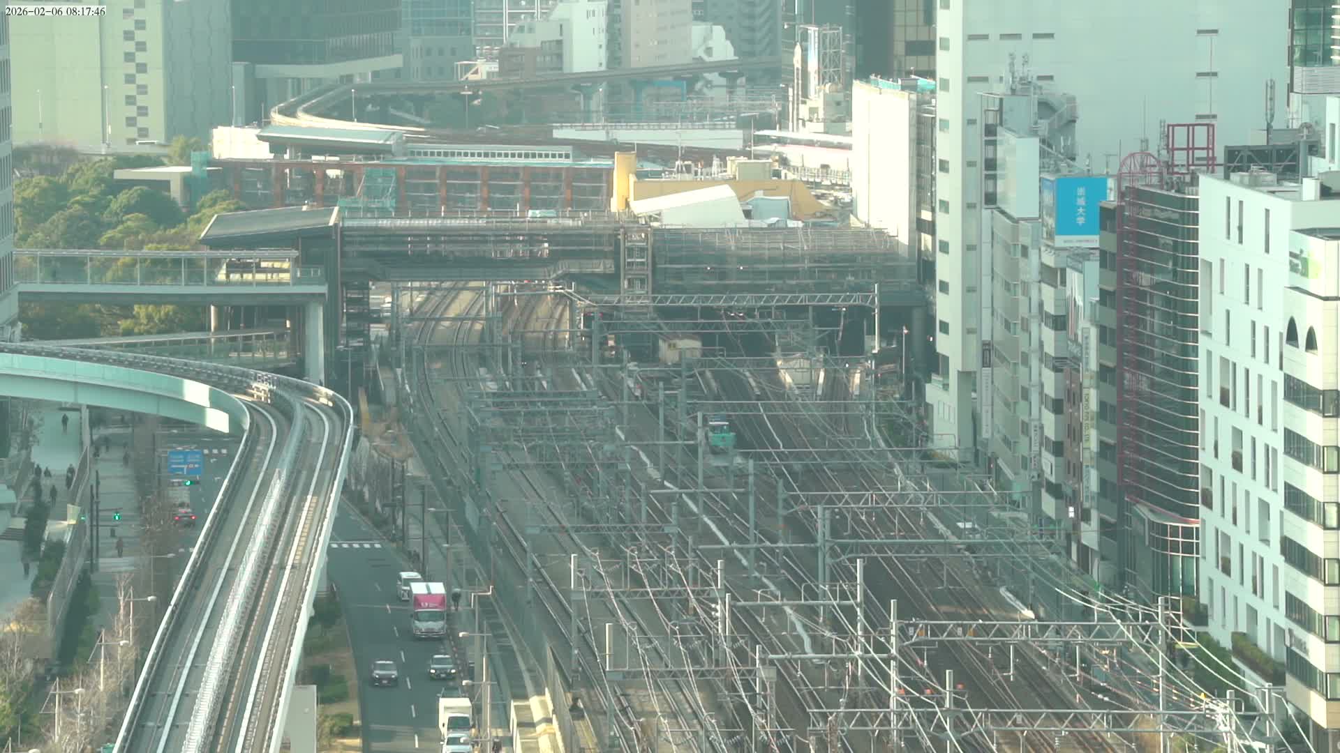 Tokyo, Hamamatsucho  Railway Station & Hamamatsucho Neighborhood ( 東京、浜松町駅と浜松町周辺 ) Live Cam - Hamamatsucho, Minato-ku, Tokyo, Kantō, Honshu, Japan