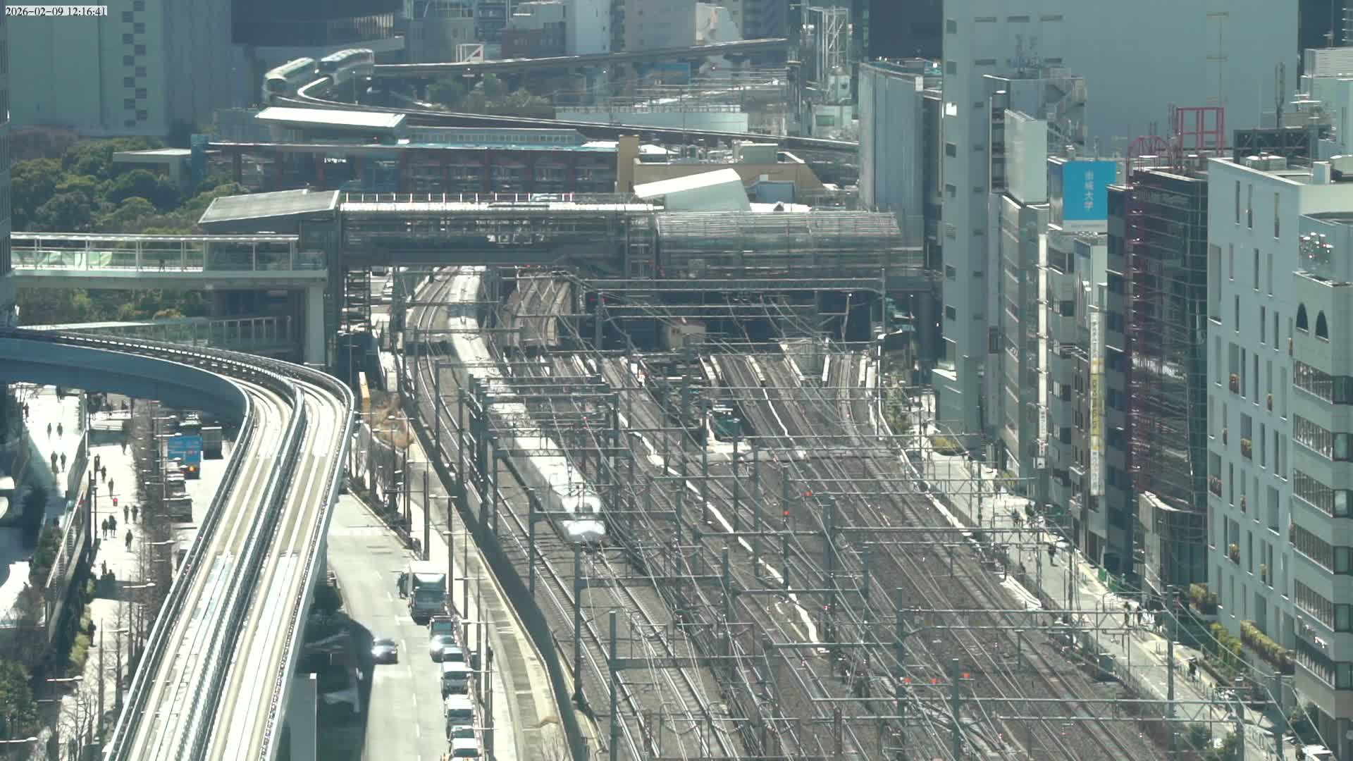 Tokyo, Hamamatsucho  Railway Station & Hamamatsucho Neighborhood ( 東京、浜松町駅と浜松町周辺 ) Live Cam - Hamamatsucho, Minato-ku, Tokyo, Kantō, Honshu, Japan