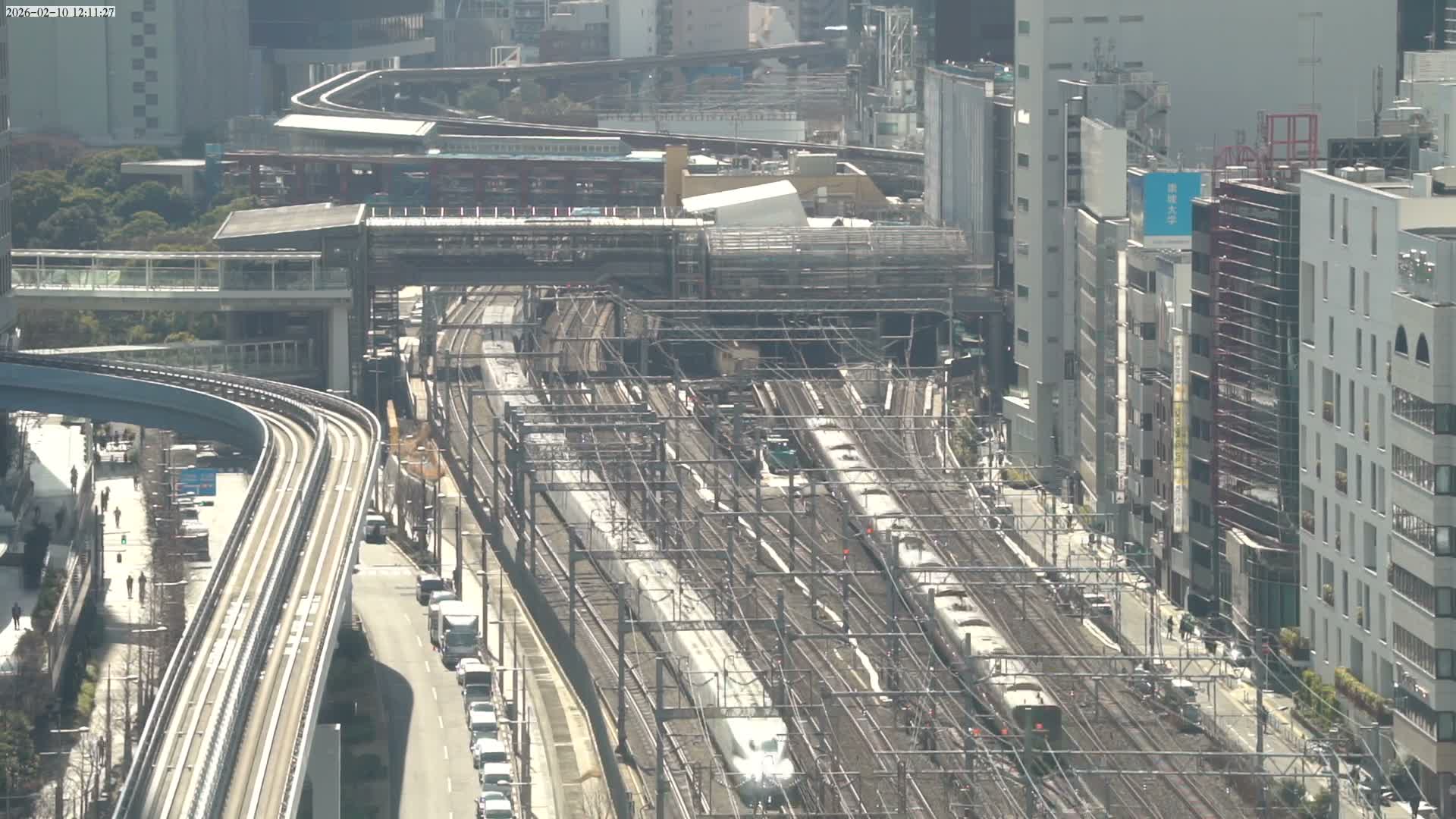 Tokyo, Hamamatsucho  Railway Station & Hamamatsucho Neighborhood ( 東京、浜松町駅と浜松町周辺 ) Live Cam - Hamamatsucho, Minato-ku, Tokyo, Kantō, Honshu, Japan
