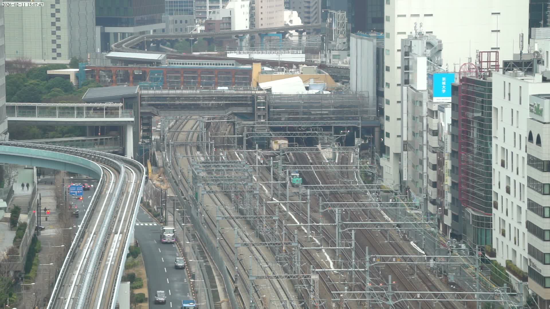 Tokyo, Hamamatsucho  Railway Station & Hamamatsucho Neighborhood ( 東京、浜松町駅と浜松町周辺 ) Live Cam - Hamamatsucho, Minato-ku, Tokyo, Kantō, Honshu, Japan