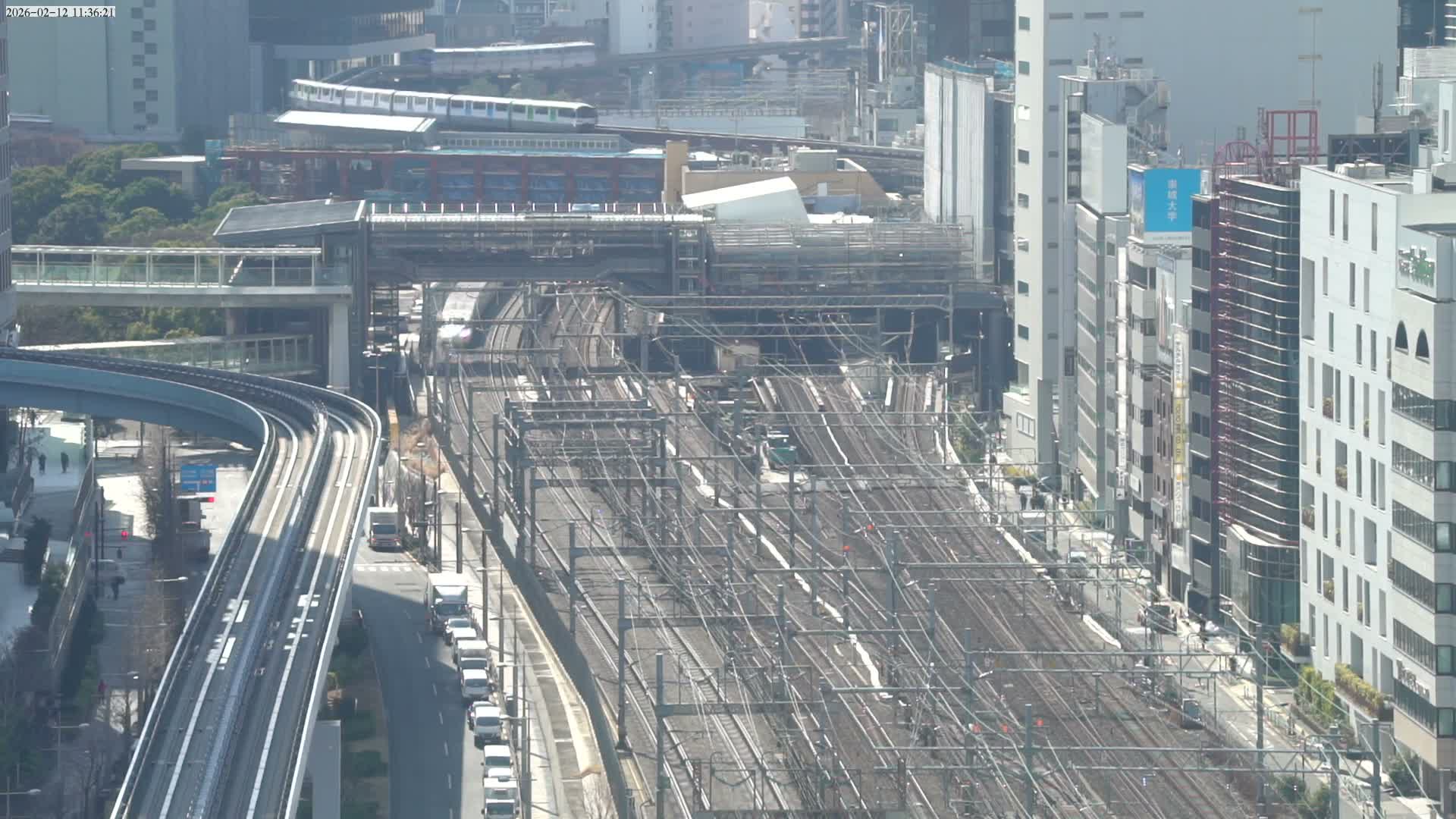 Tokyo, Hamamatsucho  Railway Station & Hamamatsucho Neighborhood ( 東京、浜松町駅と浜松町周辺 ) Live Cam - Hamamatsucho, Minato-ku, Tokyo, Kantō, Honshu, Japan