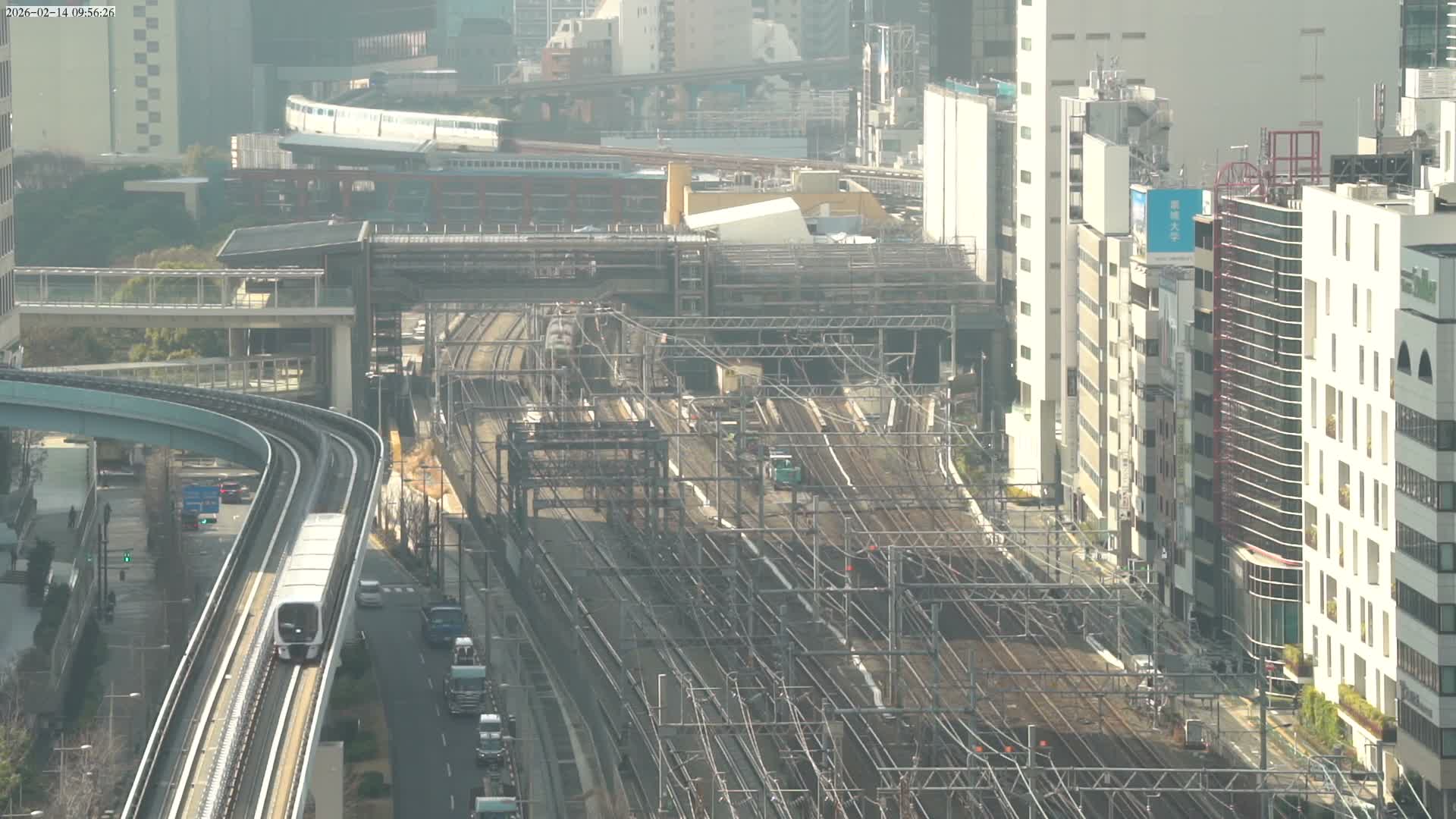 Tokyo, Hamamatsucho  Railway Station & Hamamatsucho Neighborhood ( 東京、浜松町駅と浜松町周辺 ) Live Cam - Hamamatsucho, Minato-ku, Tokyo, Kantō, Honshu, Japan