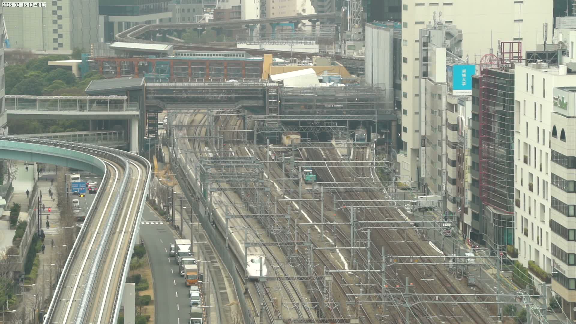 Tokyo, Hamamatsucho  Railway Station & Hamamatsucho Neighborhood ( 東京、浜松町駅と浜松町周辺 ) Live Cam - Hamamatsucho, Minato-ku, Tokyo, Kantō, Honshu, Japan