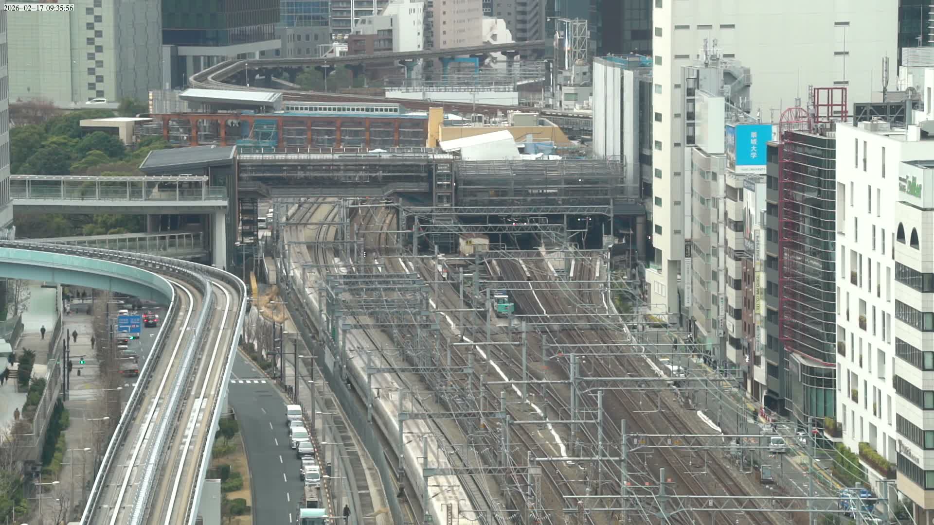 Tokyo, Hamamatsucho  Railway Station & Hamamatsucho Neighborhood ( 東京、浜松町駅と浜松町周辺 ) Live Cam - Hamamatsucho, Minato-ku, Tokyo, Kantō, Honshu, Japan