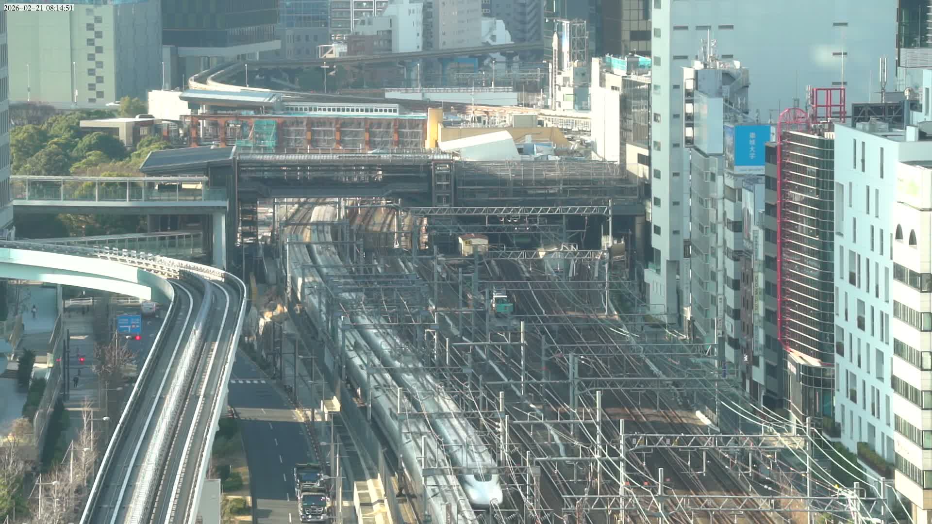 Tokyo, Hamamatsucho  Railway Station & Hamamatsucho Neighborhood ( 東京、浜松町駅と浜松町周辺 ) Live Cam - Hamamatsucho, Minato-ku, Tokyo, Kantō, Honshu, Japan