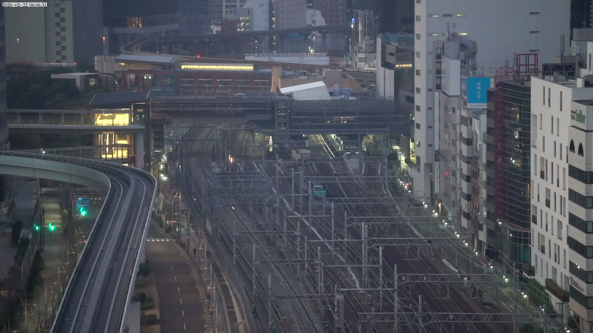 Tokyo, Hamamatsucho  Railway Station & Hamamatsucho Neighborhood ( 東京、浜松町駅と浜松町周辺 ) Live Cam - Hamamatsucho, Minato-ku, Tokyo, Kantō, Honshu, Japan