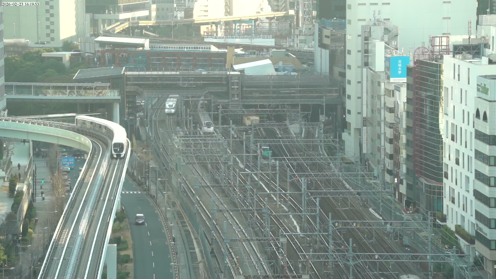 Tokyo, Hamamatsucho  Railway Station & Hamamatsucho Neighborhood ( 東京、浜松町駅と浜松町周辺 ) Live Cam - Hamamatsucho, Minato-ku, Tokyo, Kantō, Honshu, Japan