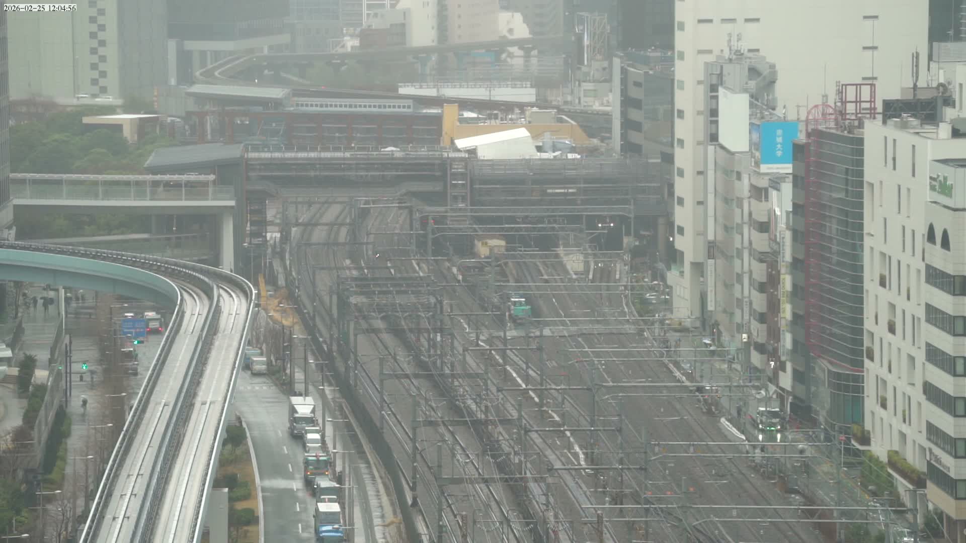 Tokyo, Hamamatsucho  Railway Station & Hamamatsucho Neighborhood ( 東京、浜松町駅と浜松町周辺 ) Live Cam - Hamamatsucho, Minato-ku, Tokyo, Kantō, Honshu, Japan
