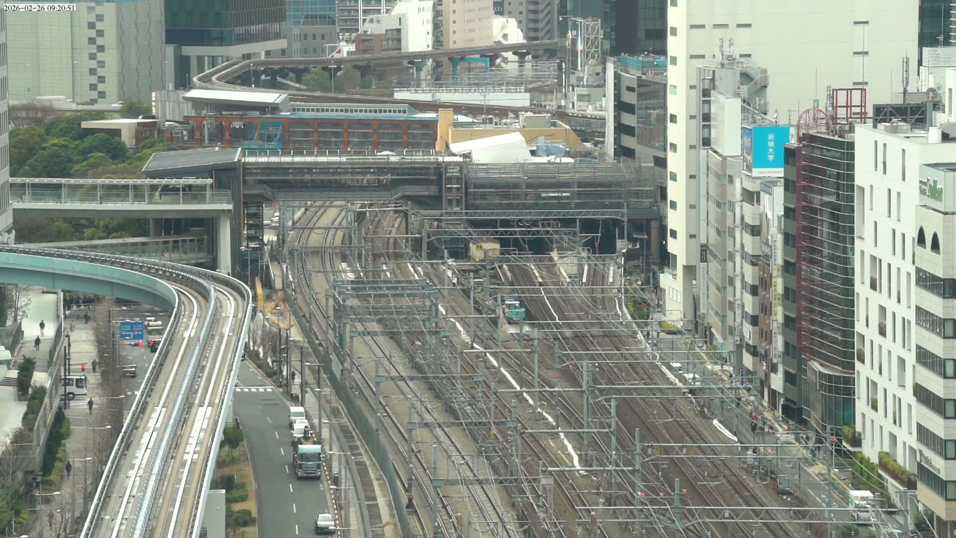 Tokyo, Hamamatsucho  Railway Station & Hamamatsucho Neighborhood ( 東京、浜松町駅と浜松町周辺 ) Live Cam - Hamamatsucho, Minato-ku, Tokyo, Kantō, Honshu, Japan