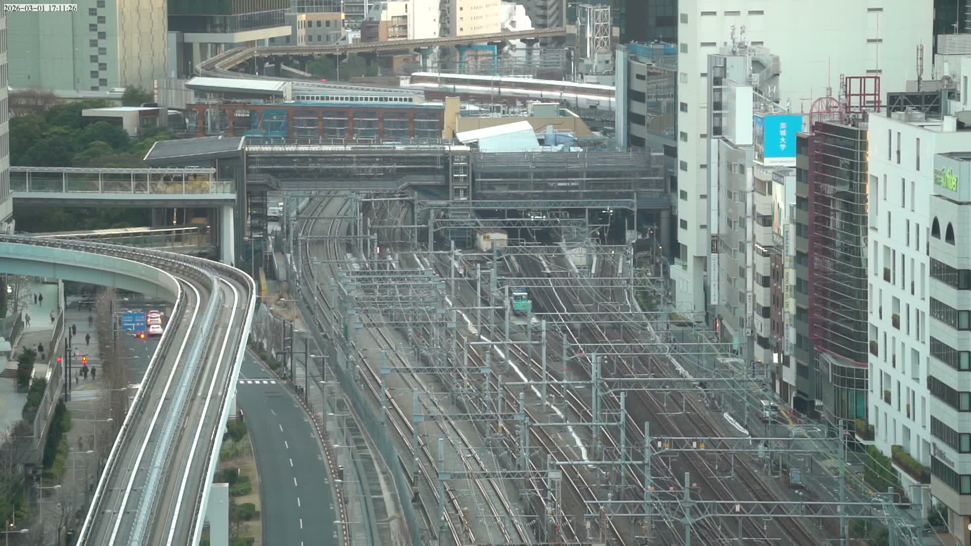 Tokyo, Hamamatsucho  Railway Station & Hamamatsucho Neighborhood ( 東京、浜松町駅と浜松町周辺 ) Live Cam - Hamamatsucho, Minato-ku, Tokyo, Kantō, Honshu, Japan