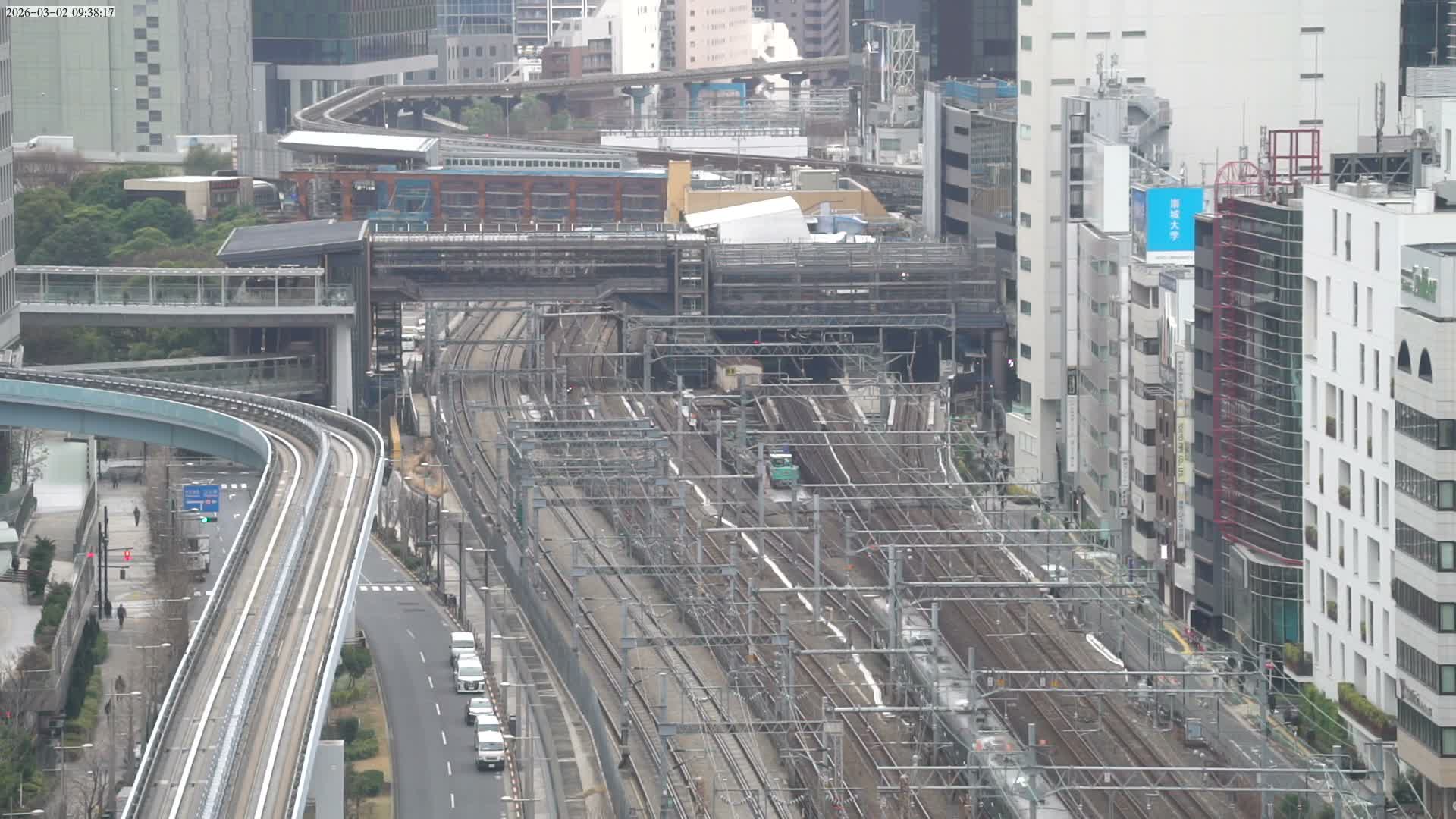 Tokyo, Hamamatsucho  Railway Station & Hamamatsucho Neighborhood ( 東京、浜松町駅と浜松町周辺 ) Live Cam - Hamamatsucho, Minato-ku, Tokyo, Kantō, Honshu, Japan