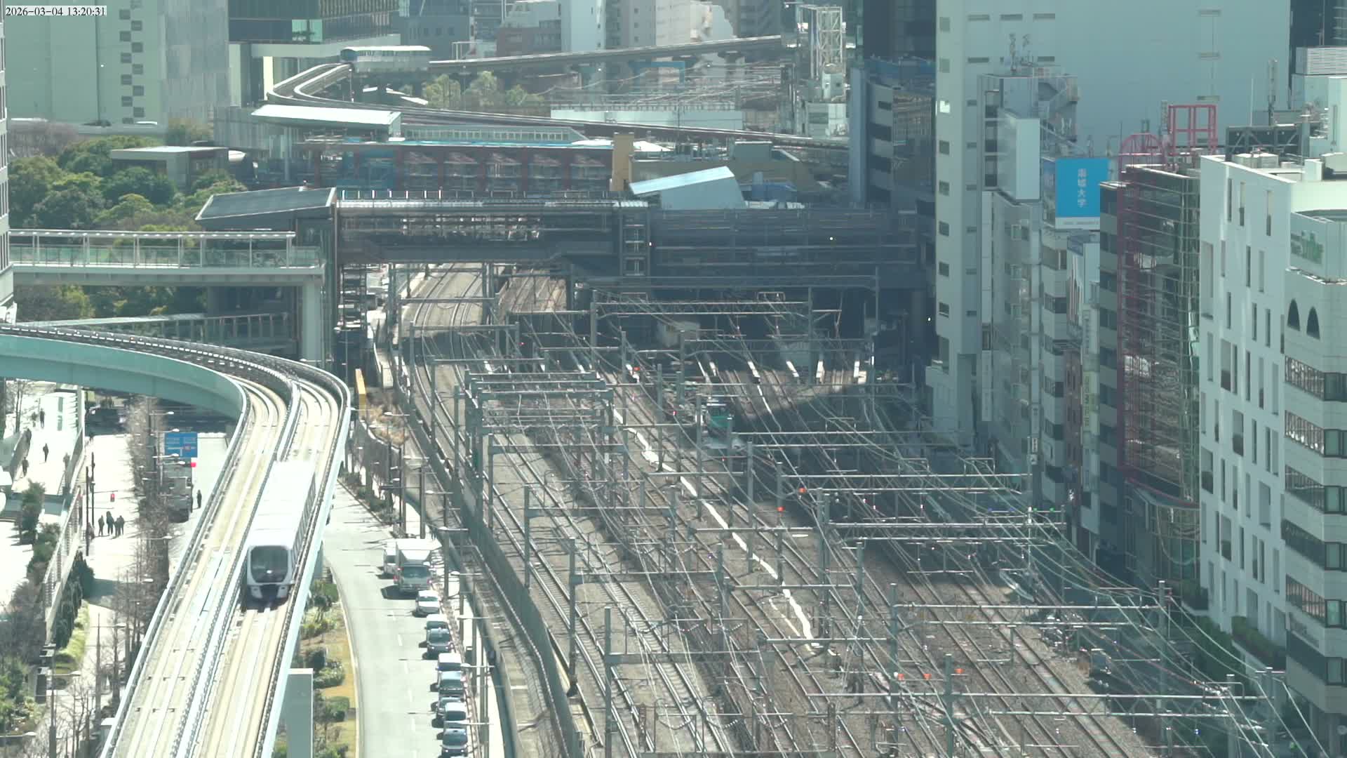 Tokyo, Hamamatsucho  Railway Station & Hamamatsucho Neighborhood ( 東京、浜松町駅と浜松町周辺 ) Live Cam - Hamamatsucho, Minato-ku, Tokyo, Kantō, Honshu, Japan