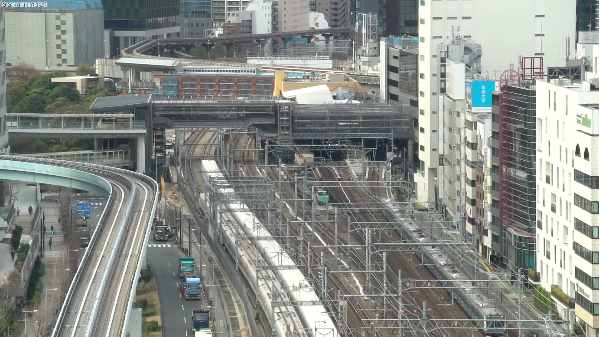 Tokyo, Hamamatsucho  Railway Station & Hamamatsucho Neighborhood ( 東京、浜松町駅と浜松町周辺 ) Live Cam - Hamamatsucho, Minato-ku, Tokyo, Kantō, Honshu, Japan