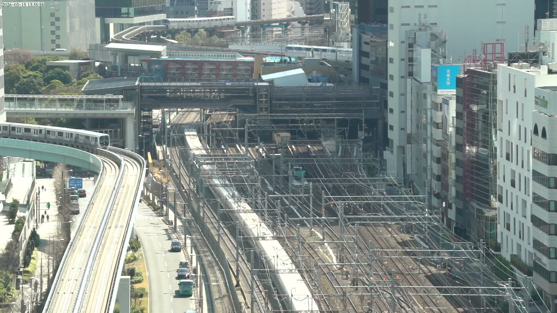 Tokyo, Hamamatsucho  Railway Station & Hamamatsucho Neighborhood ( 東京、浜松町駅と浜松町周辺 ) Live Cam - Hamamatsucho, Minato-ku, Tokyo, Kantō, Honshu, Japan