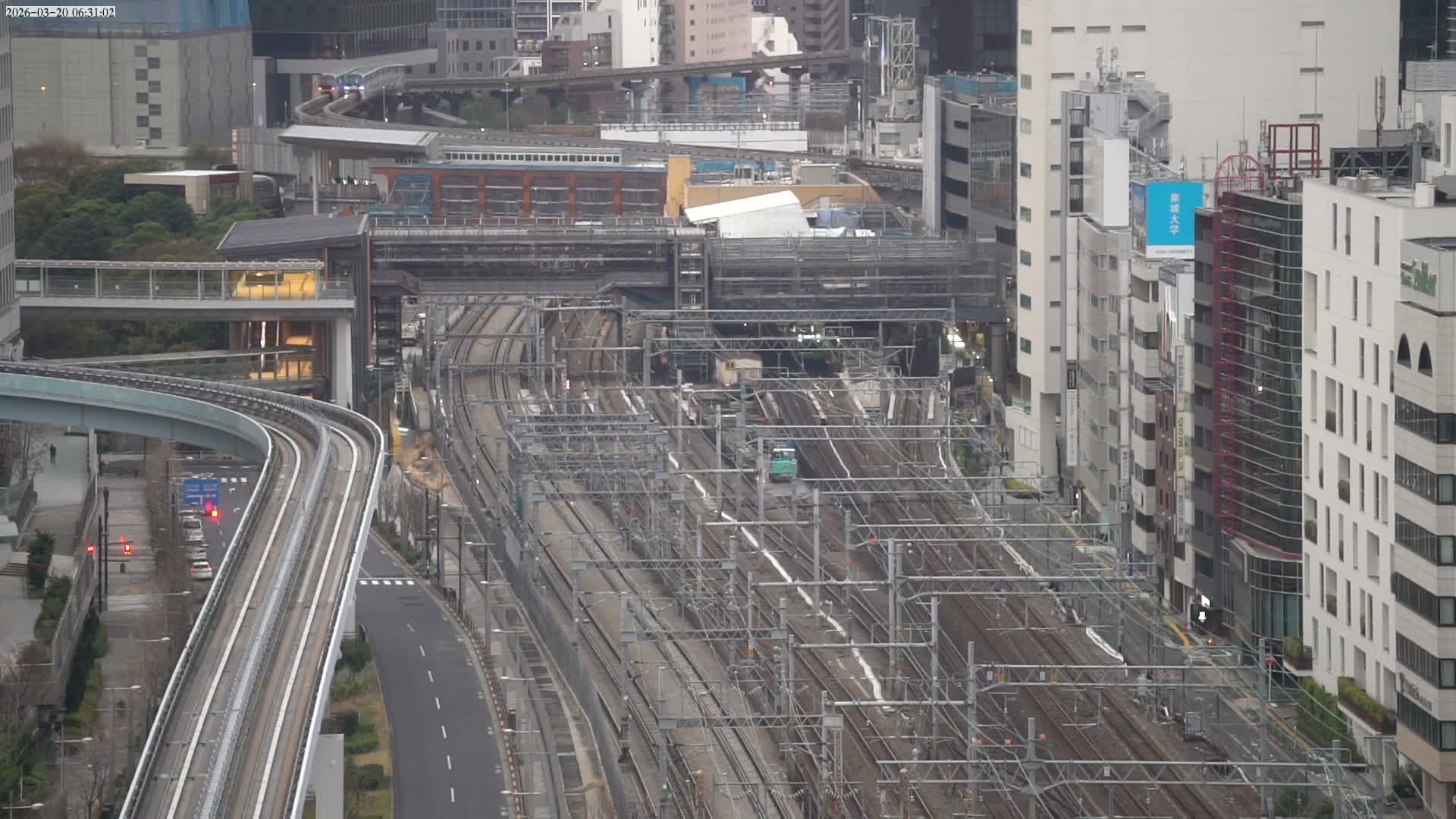 Tokyo, Hamamatsucho  Railway Station & Hamamatsucho Neighborhood ( 東京、浜松町駅と浜松町周辺 ) Live Cam - Hamamatsucho, Minato-ku, Tokyo, Kantō, Honshu, Japan