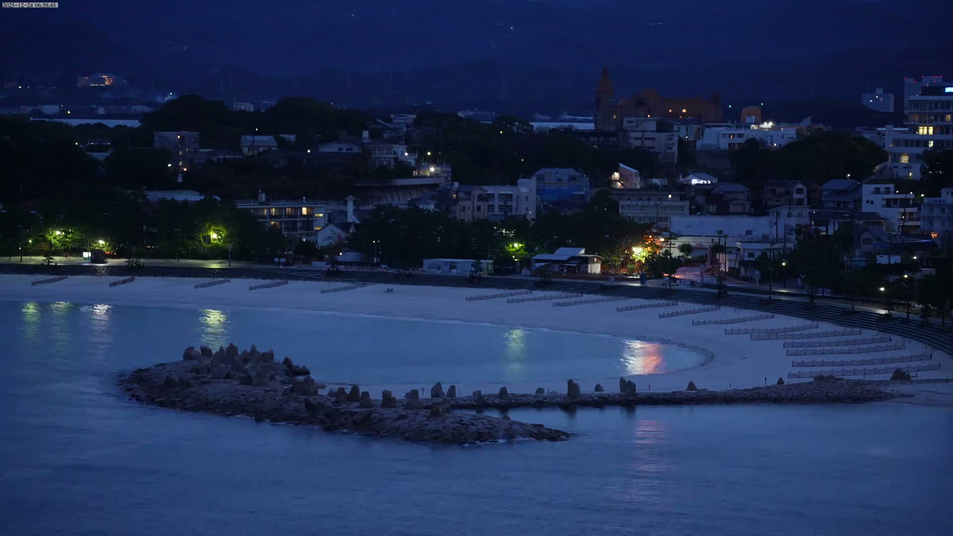 Wakayama, Shirahama Town & Beach ( 和歌山県白浜町とビーチ ) Skyline Live Cam - Shirahama, Nishimuro, Wakayama, Kansai, Honshu, Japan