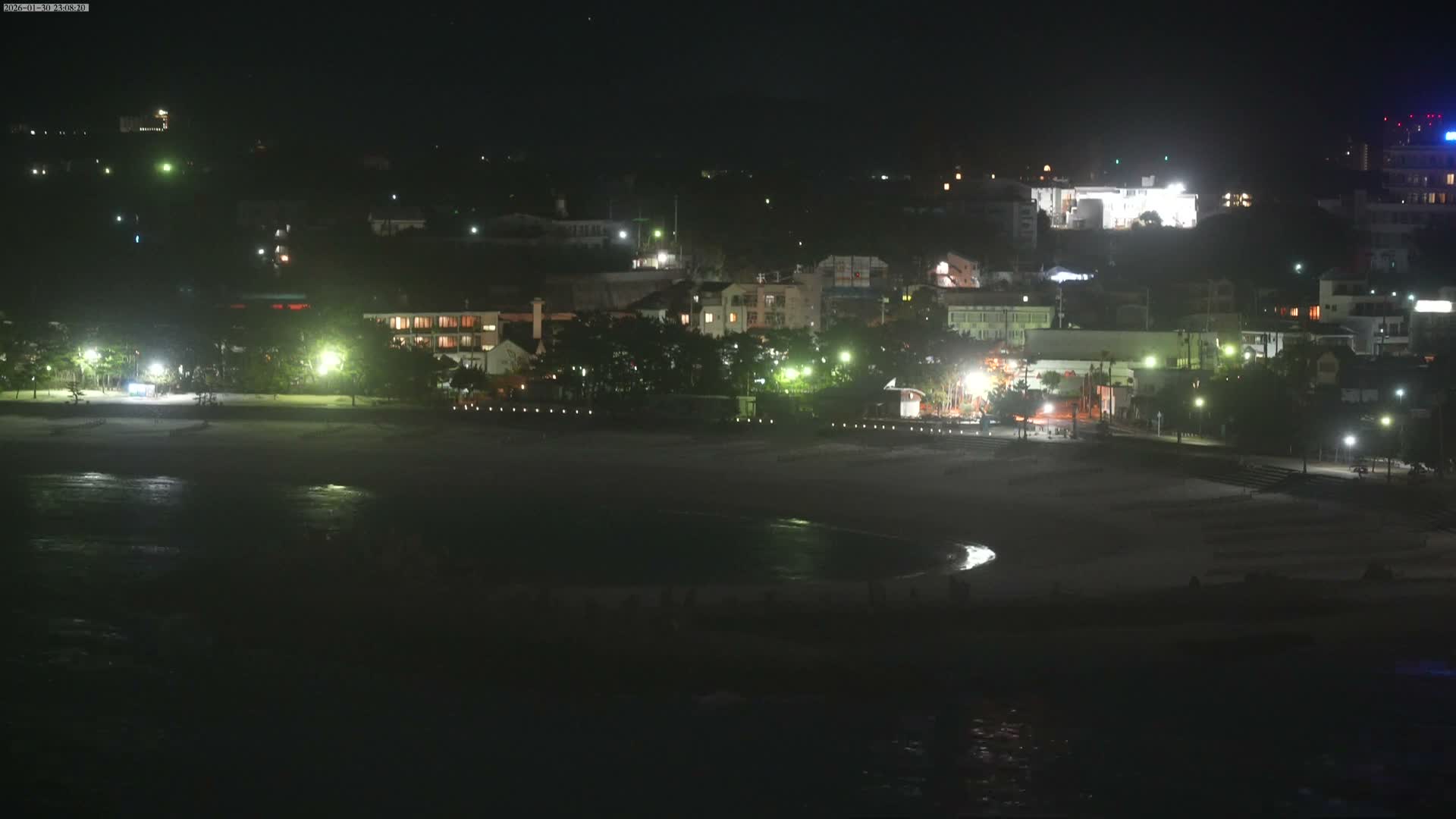Wakayama, Shirahama Town & Beach ( 和歌山県白浜町とビーチ ) Skyline Live Cam - Shirahama, Nishimuro, Wakayama, Kansai, Honshu, Japan
