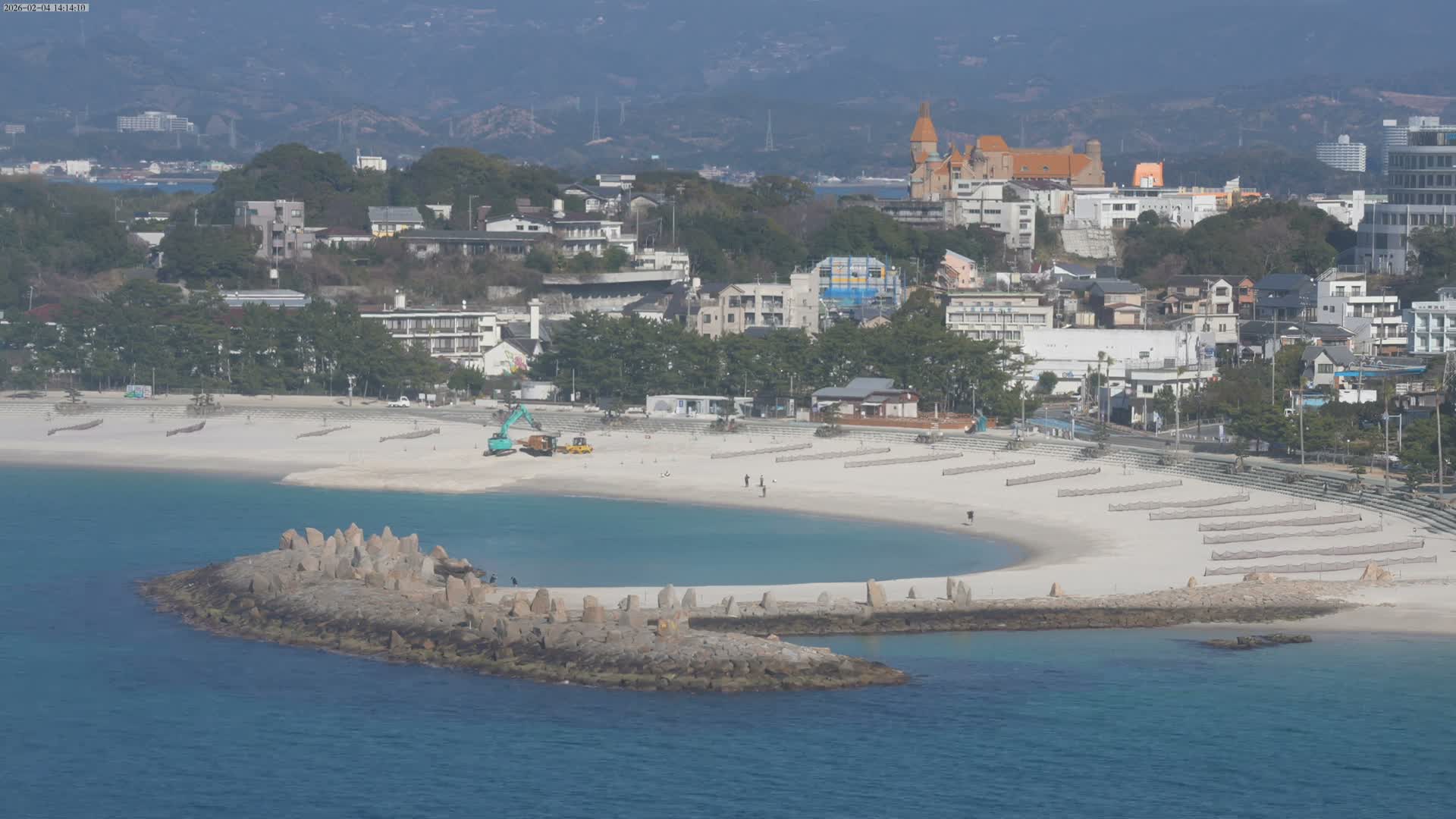 Wakayama, Shirahama Town & Beach ( 和歌山県白浜町とビーチ ) Skyline Live Cam - Shirahama, Nishimuro, Wakayama, Kansai, Honshu, Japan