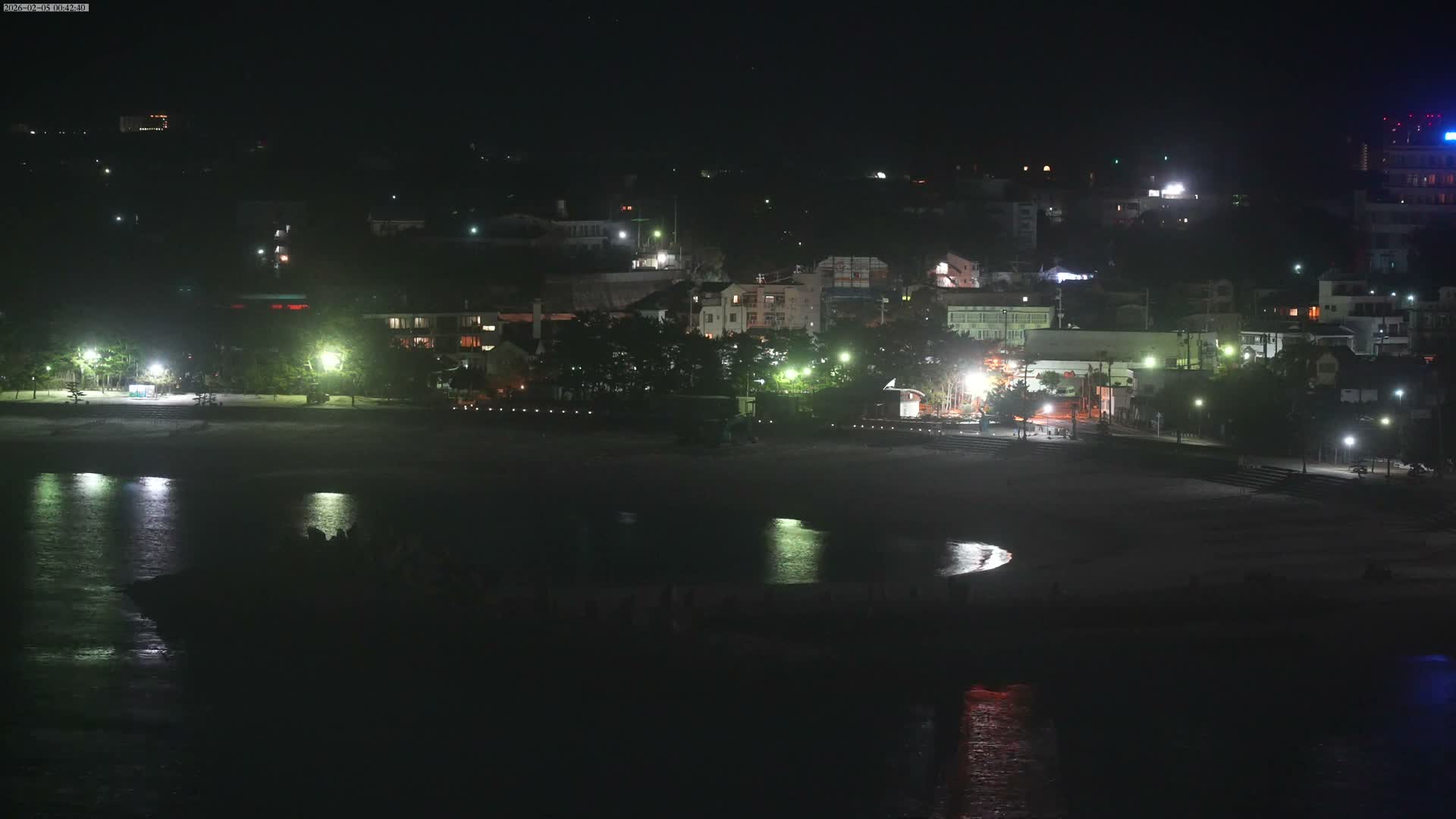 Wakayama, Shirahama Town & Beach ( 和歌山県白浜町とビーチ ) Skyline Live Cam - Shirahama, Nishimuro, Wakayama, Kansai, Honshu, Japan