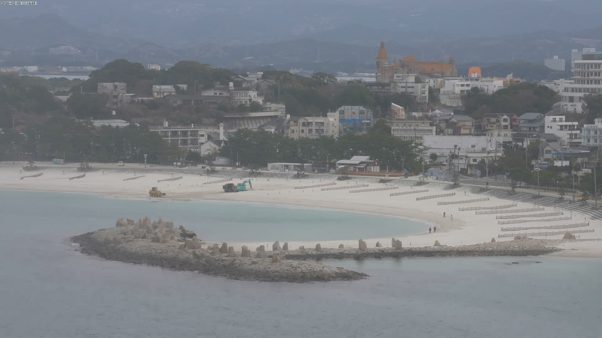 Wakayama, Shirahama Town & Beach ( 和歌山県白浜町とビーチ ) Skyline Live Cam - Shirahama, Nishimuro, Wakayama, Kansai, Honshu, Japan