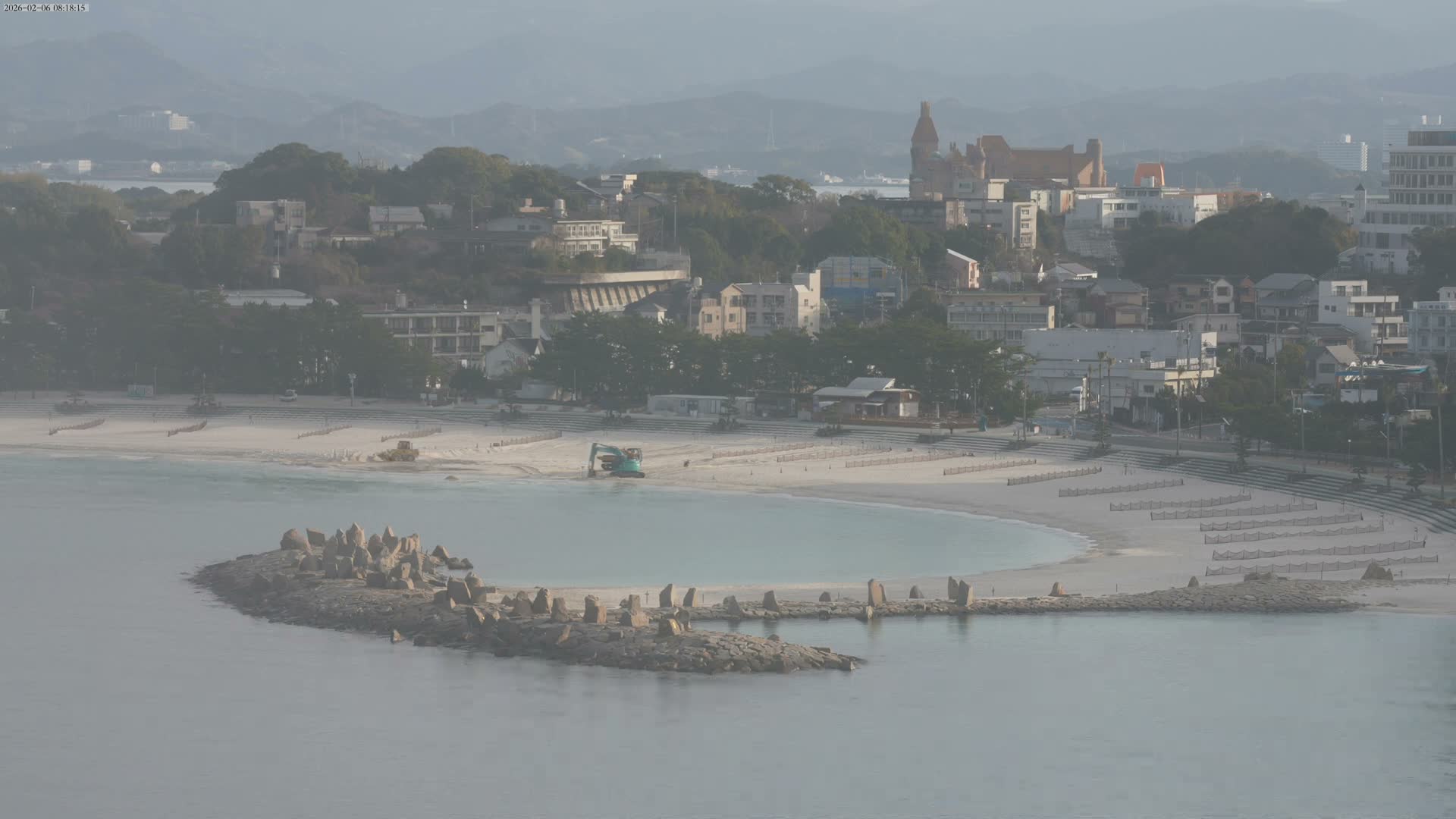 Wakayama, Shirahama Town & Beach ( 和歌山県白浜町とビーチ ) Skyline Live Cam - Shirahama, Nishimuro, Wakayama, Kansai, Honshu, Japan