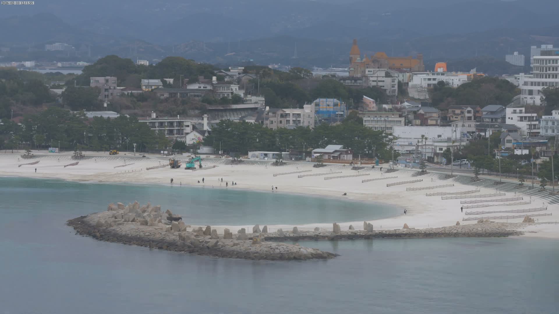 Wakayama, Shirahama Town & Beach ( 和歌山県白浜町とビーチ ) Skyline Live Cam - Shirahama, Nishimuro, Wakayama, Kansai, Honshu, Japan
