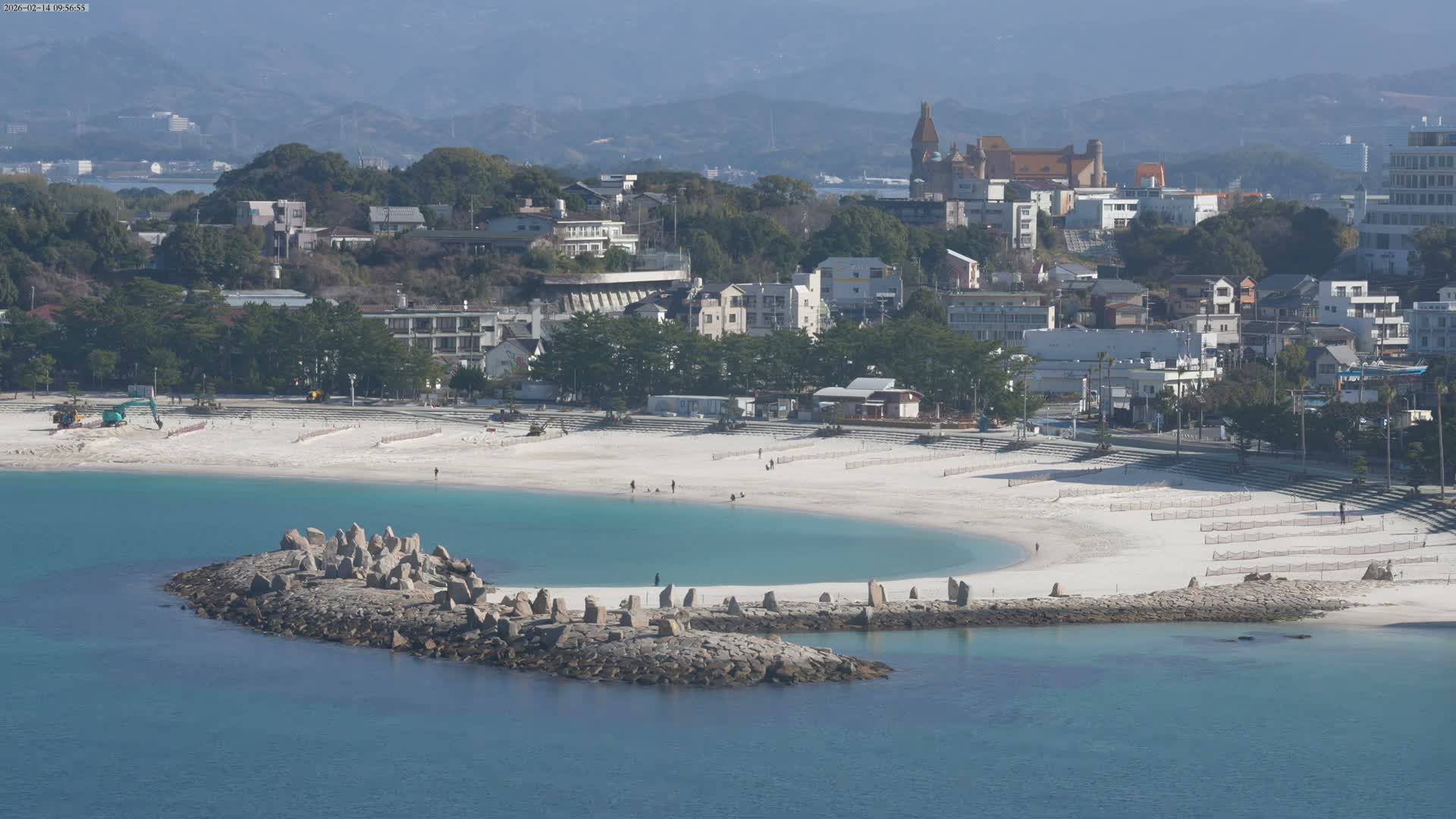 Wakayama, Shirahama Town & Beach ( 和歌山県白浜町とビーチ ) Skyline Live Cam - Shirahama, Nishimuro, Wakayama, Kansai, Honshu, Japan