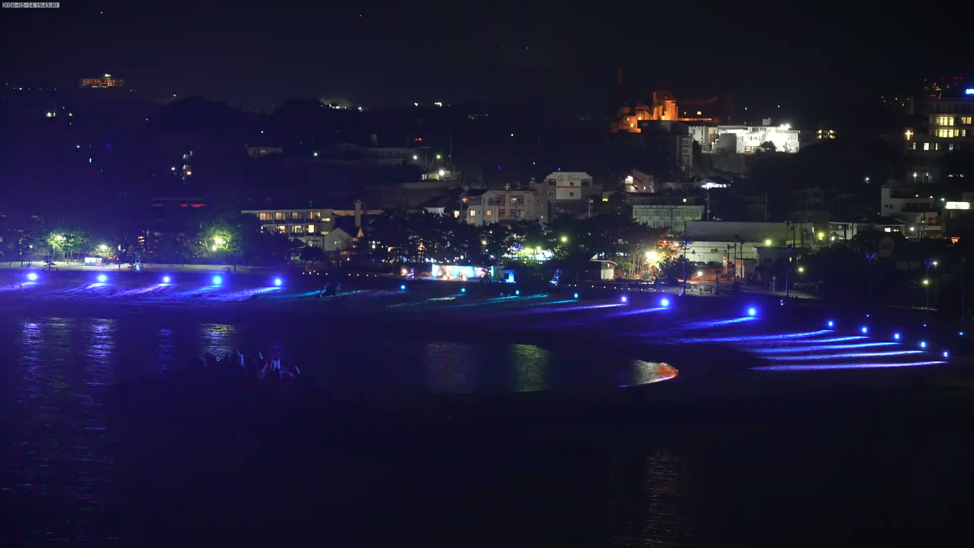 Wakayama, Shirahama Town & Beach ( 和歌山県白浜町とビーチ ) Skyline Live Cam - Shirahama, Nishimuro, Wakayama, Kansai, Honshu, Japan