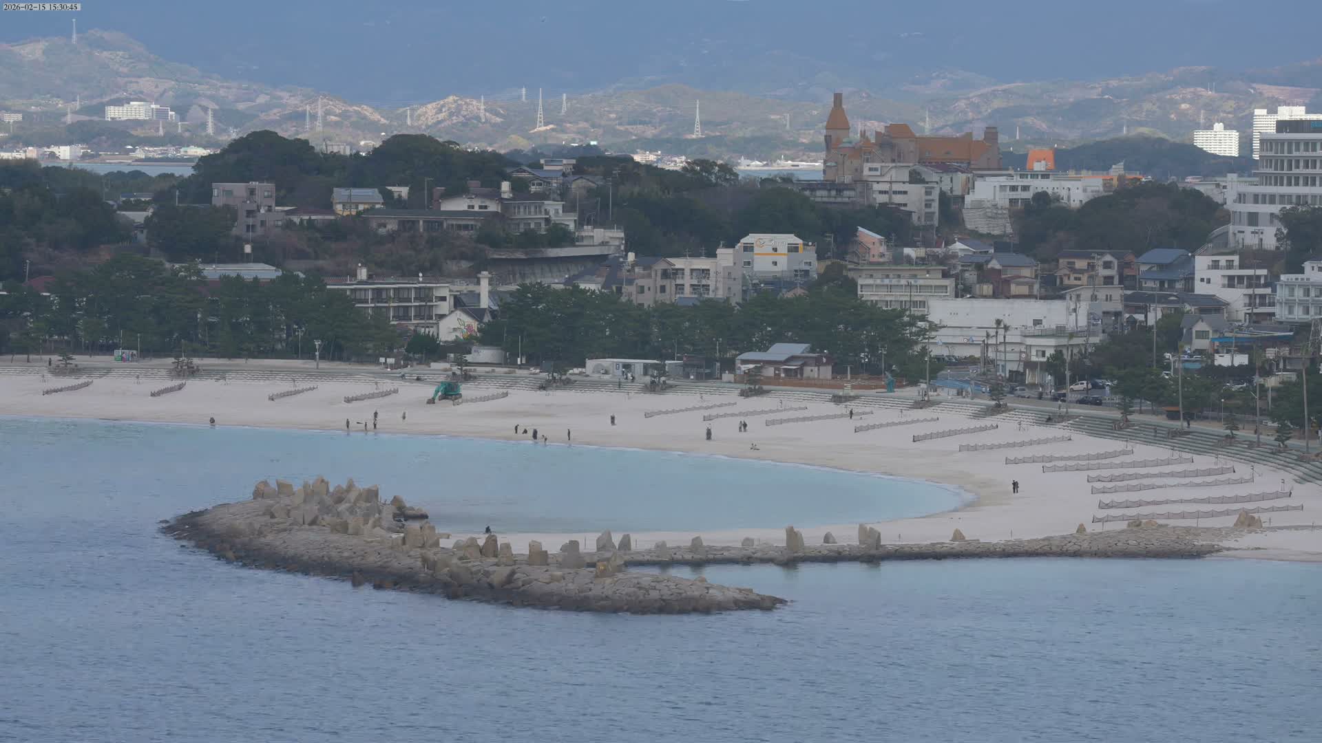 Wakayama, Shirahama Town & Beach ( 和歌山県白浜町とビーチ ) Skyline Live Cam - Shirahama, Nishimuro, Wakayama, Kansai, Honshu, Japan