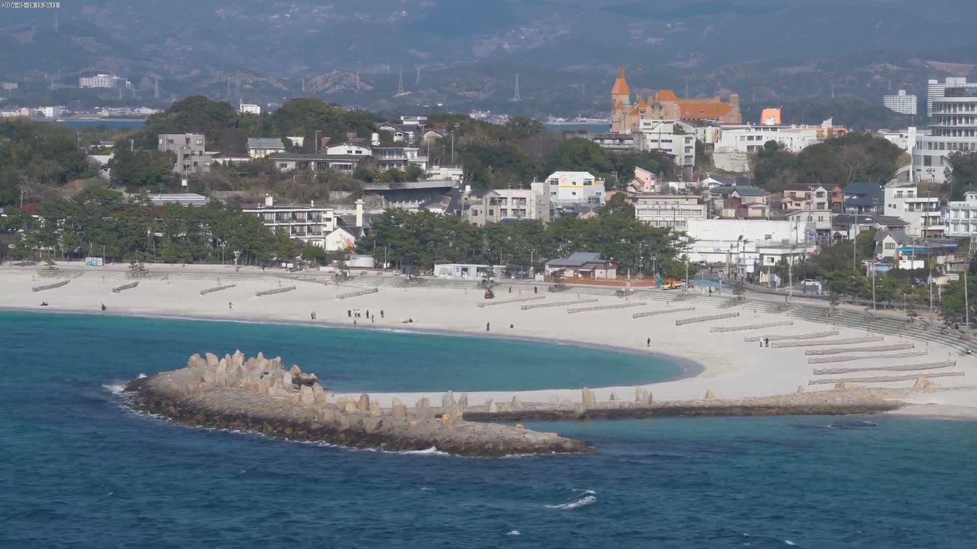 Wakayama, Shirahama Town & Beach ( 和歌山県白浜町とビーチ ) Skyline Live Cam - Shirahama, Nishimuro, Wakayama, Kansai, Honshu, Japan