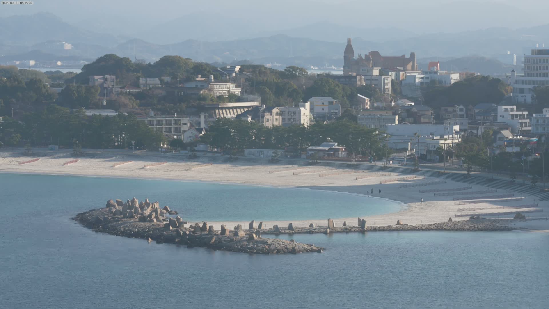 Wakayama, Shirahama Town & Beach ( 和歌山県白浜町とビーチ ) Skyline Live Cam - Shirahama, Nishimuro, Wakayama, Kansai, Honshu, Japan