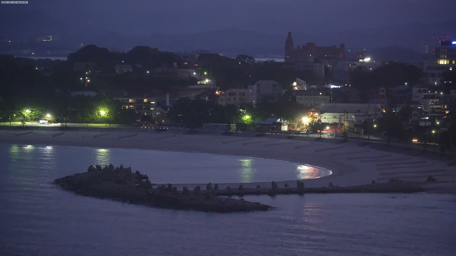 Wakayama, Shirahama Town & Beach ( 和歌山県白浜町とビーチ ) Skyline Live Cam - Shirahama, Nishimuro, Wakayama, Kansai, Honshu, Japan