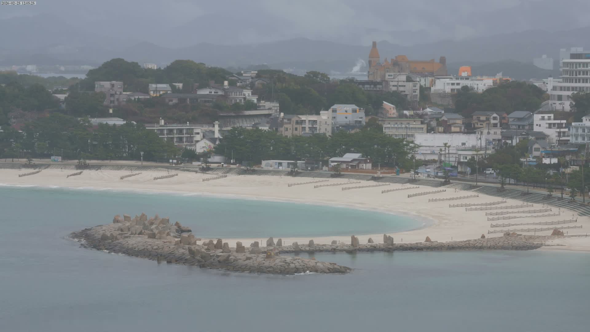 Wakayama, Shirahama Town & Beach ( 和歌山県白浜町とビーチ ) Skyline Live Cam - Shirahama, Nishimuro, Wakayama, Kansai, Honshu, Japan