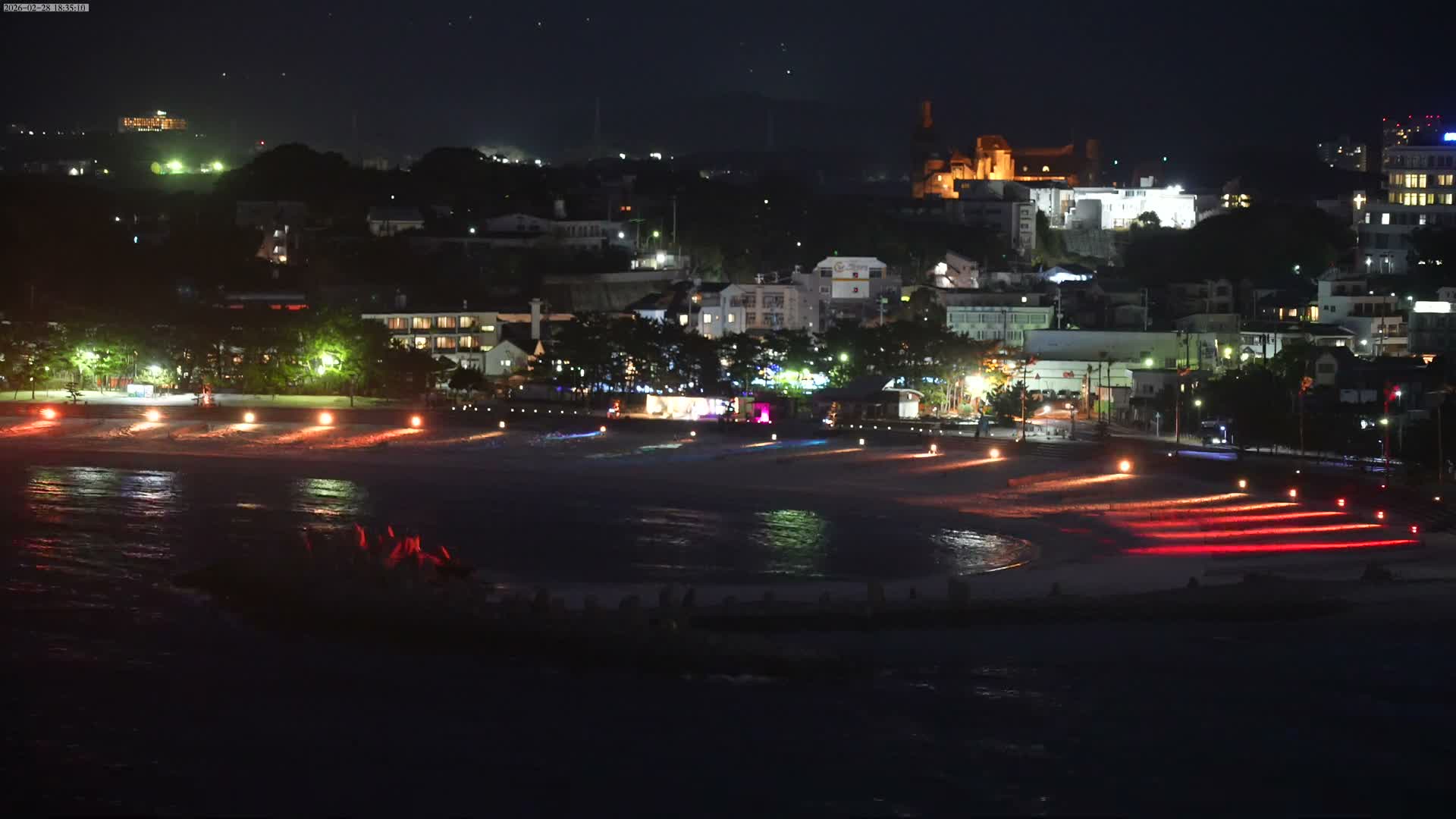 Wakayama, Shirahama Town & Beach ( 和歌山県白浜町とビーチ ) Skyline Live Cam - Shirahama, Nishimuro, Wakayama, Kansai, Honshu, Japan