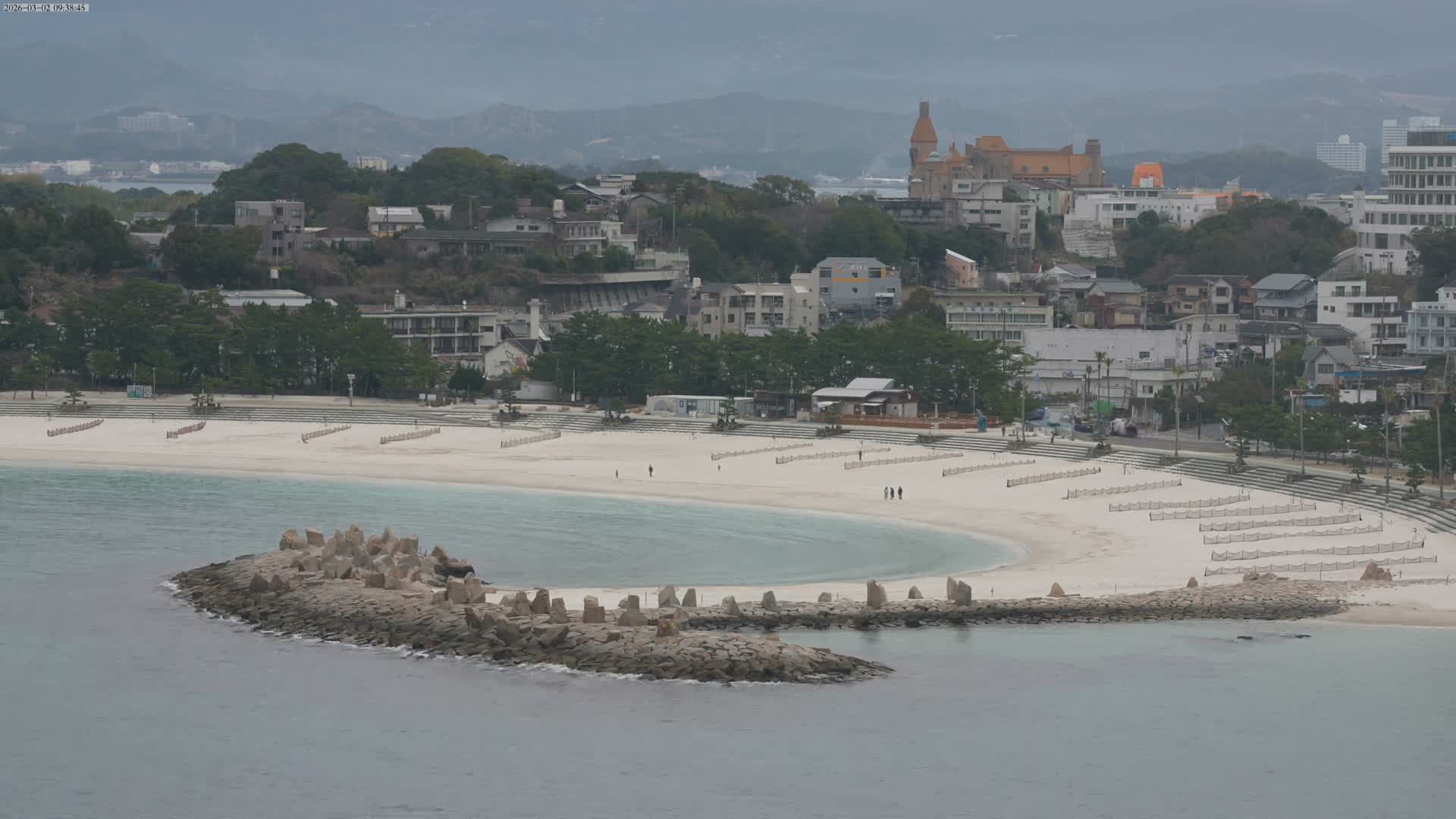 Wakayama, Shirahama Town & Beach ( 和歌山県白浜町とビーチ ) Skyline Live Cam - Shirahama, Nishimuro, Wakayama, Kansai, Honshu, Japan