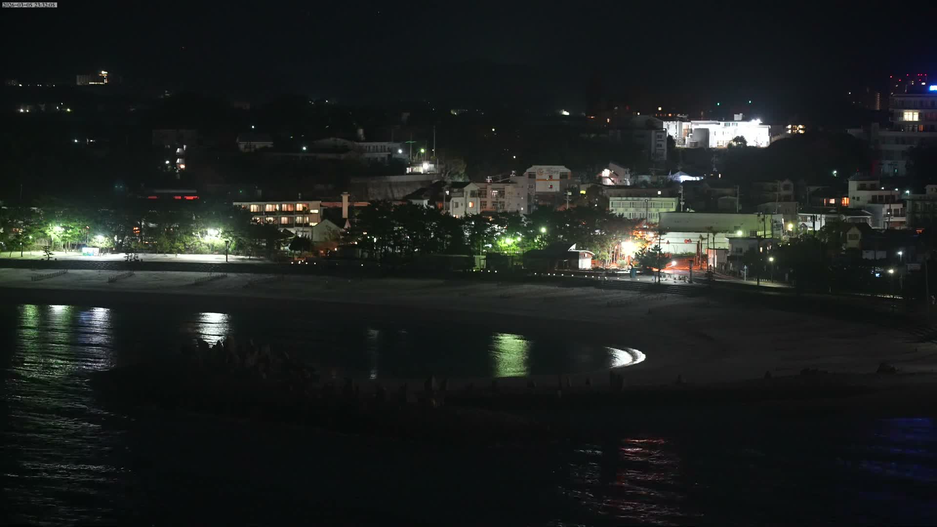 Wakayama, Shirahama Town & Beach ( 和歌山県白浜町とビーチ ) Skyline Live Cam - Shirahama, Nishimuro, Wakayama, Kansai, Honshu, Japan