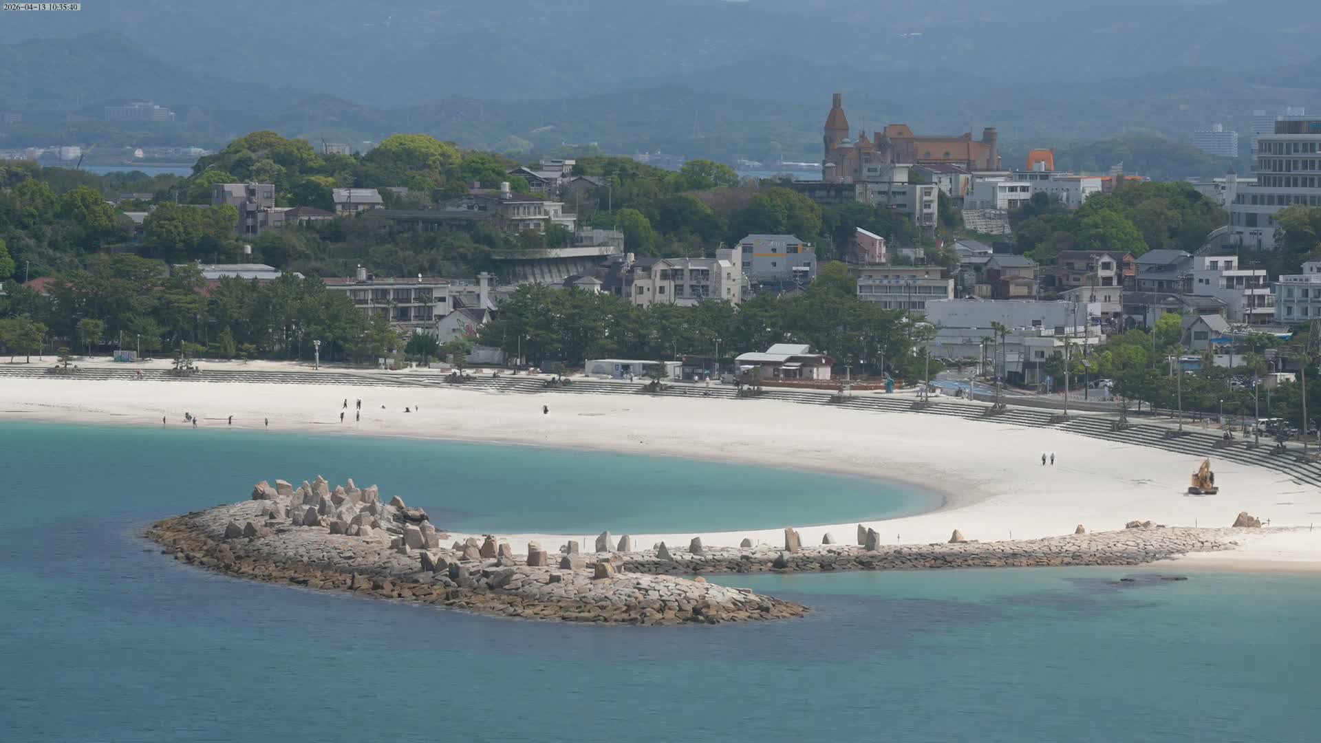 Wakayama, Shirahama Town & Beach ( 和歌山県白浜町とビーチ ) Skyline Live Cam - Shirahama, Nishimuro, Wakayama, Kansai, Honshu, Japan